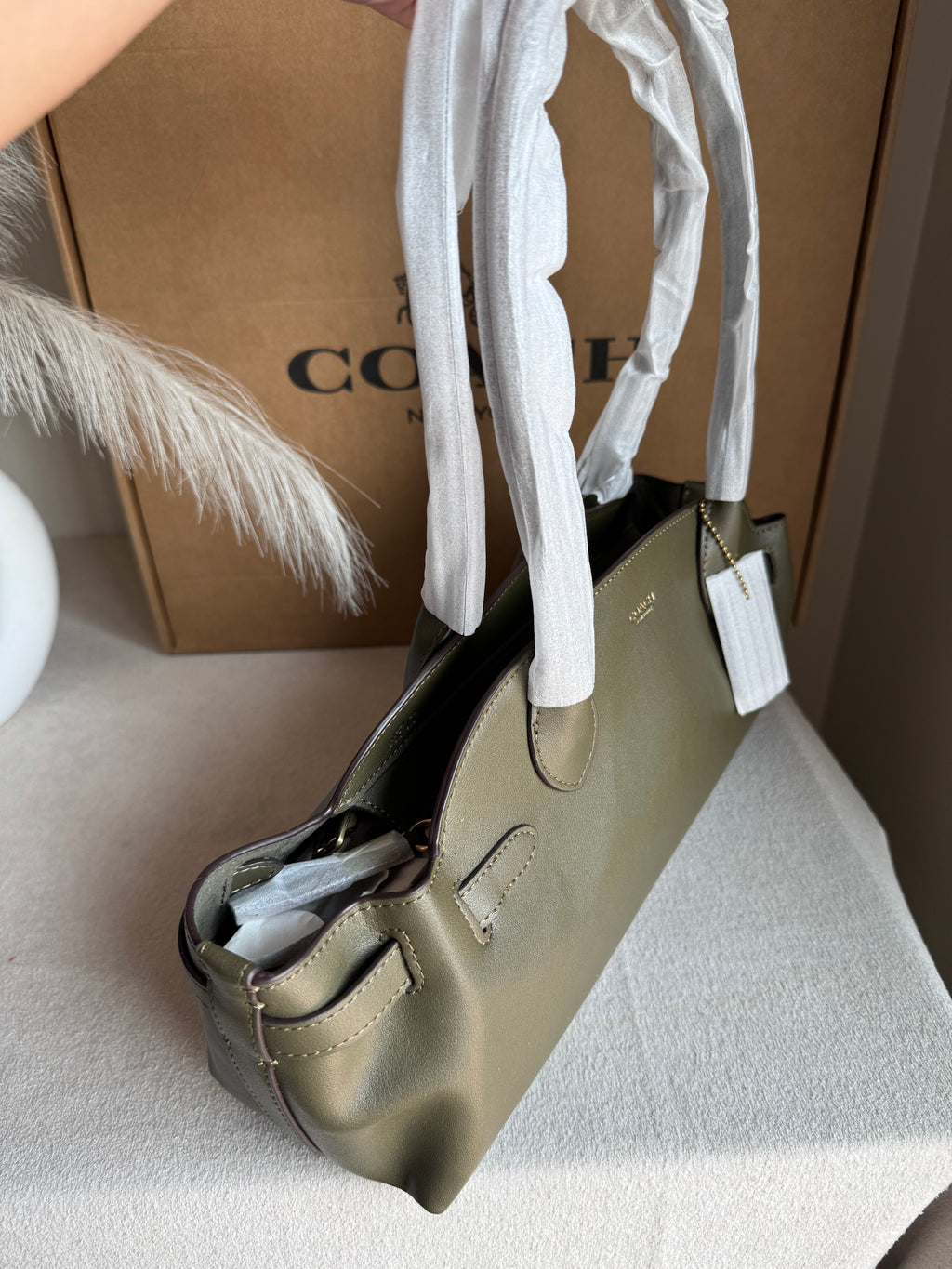 COACH Empire Bag EXTREMELY PREMIUM (Olive Green) - BOX PACKING