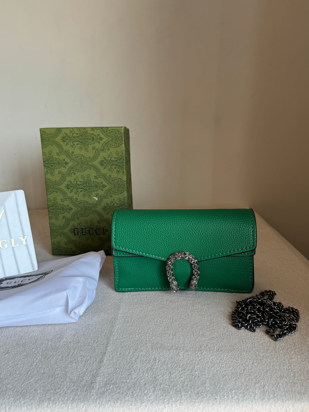 Viral Mini Gucci Bag Green - Box Packing