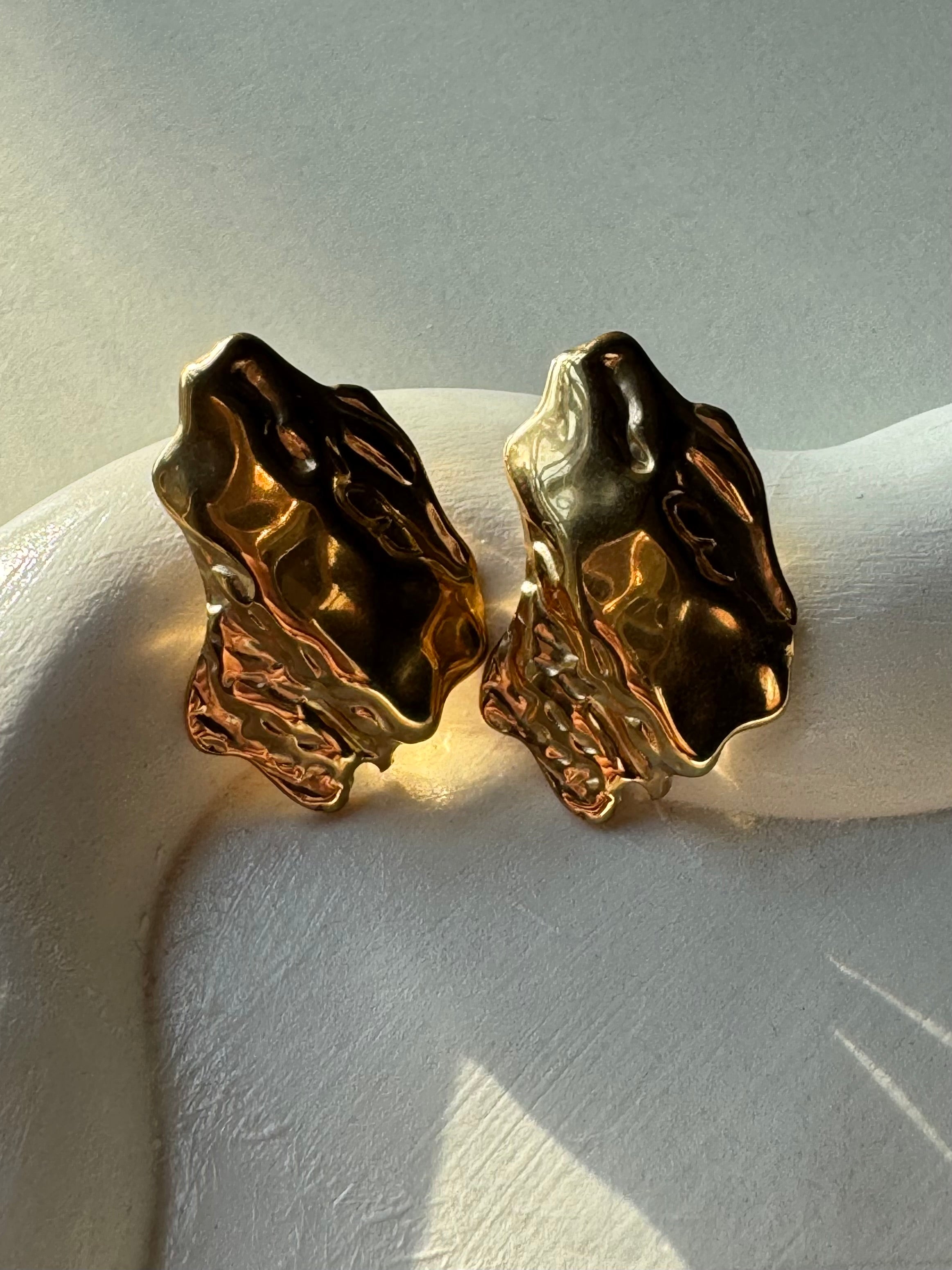 Radiant Majesty Earrings - 18K Gold Plated