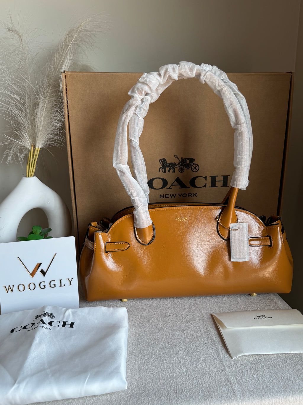 COACH Empire Bag EXTREMELY PREMIUM (Khaaki) - BOX PACKING