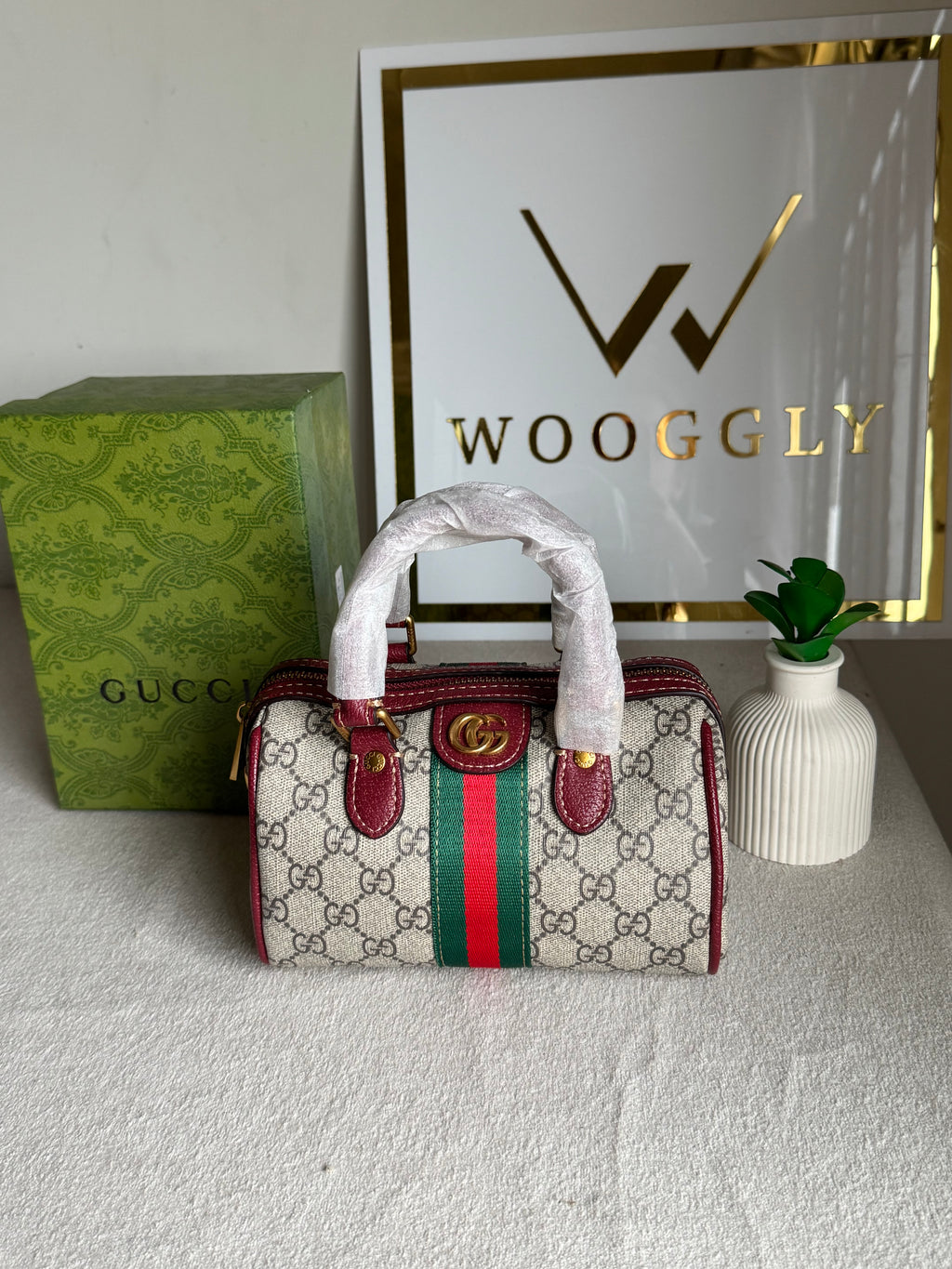 Gucci Mini Duffle Bag - Maroon