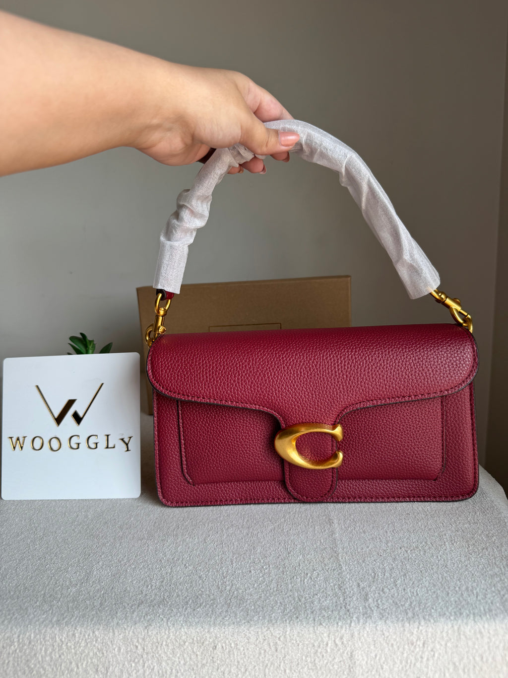 COACH TABBY Maroon Good Quality -  BOX PACKING