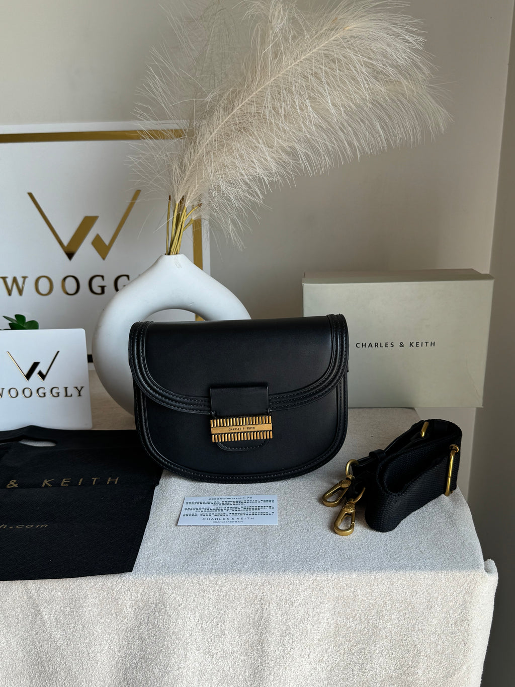 Premium C&K Mia Bag with PROPER PACKING Black
