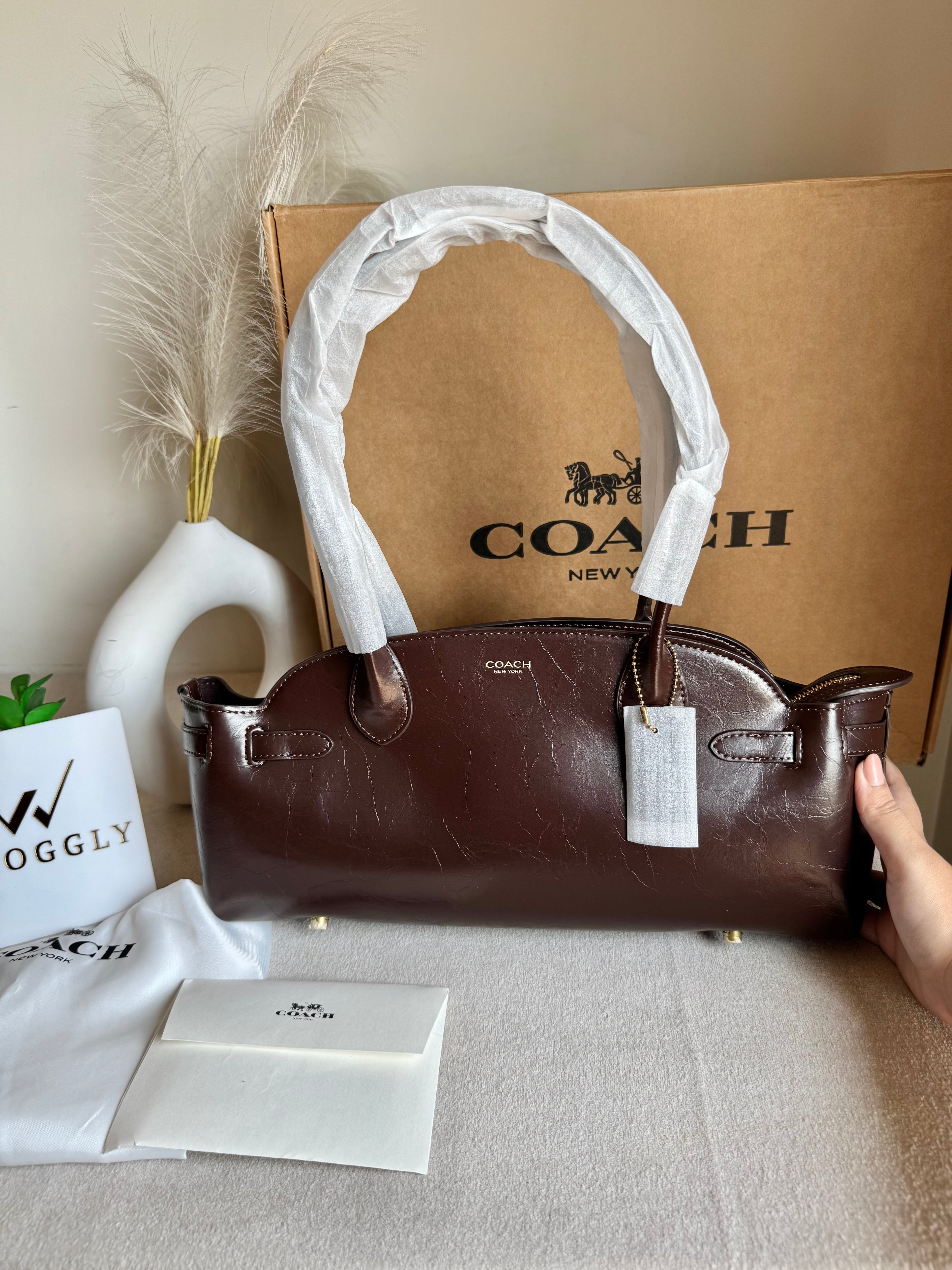 COACH Empire Bag EXTREMELY PREMIUM (Coffee) - BOX PACKING