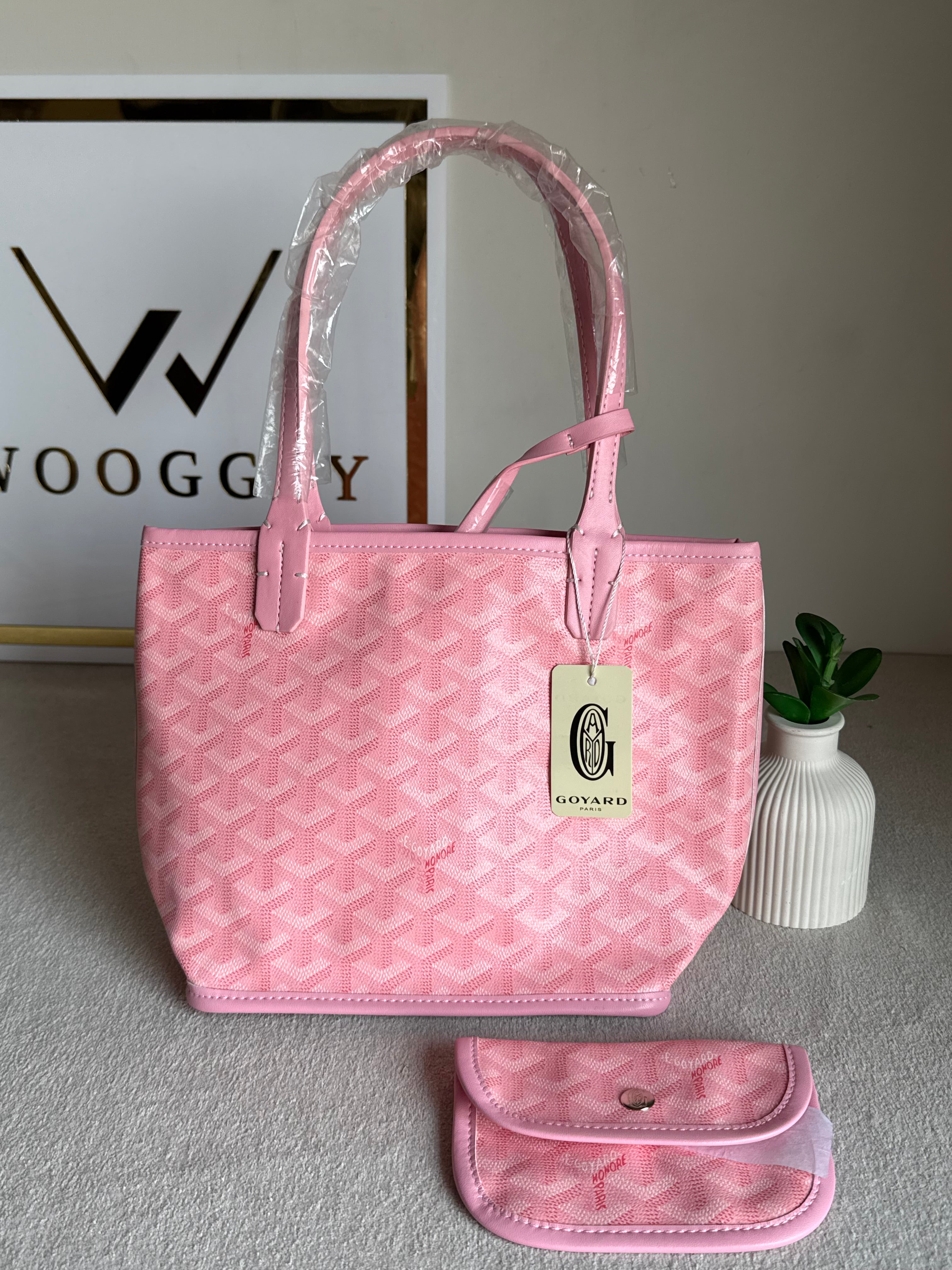 Go Yard Tote Bag - Small Pink with Magnetic Box
