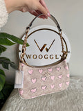 COACH TERI PREMIUM (Beige with Baby Pink Hearts) - MAGNETIC BOX PACKING