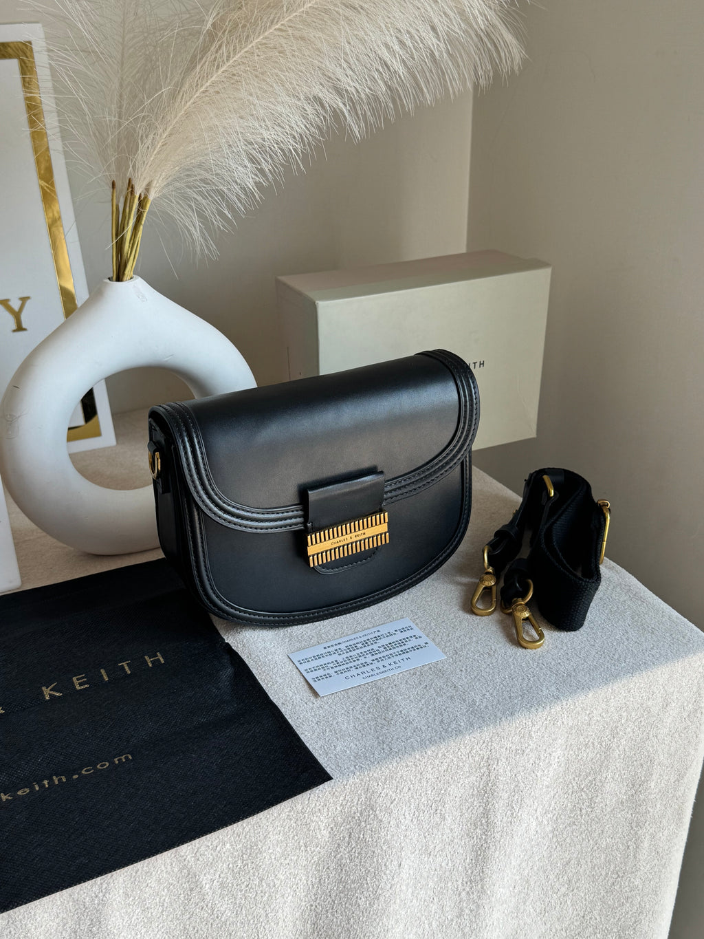 Premium C&K Mia Bag with PROPER PACKING Black