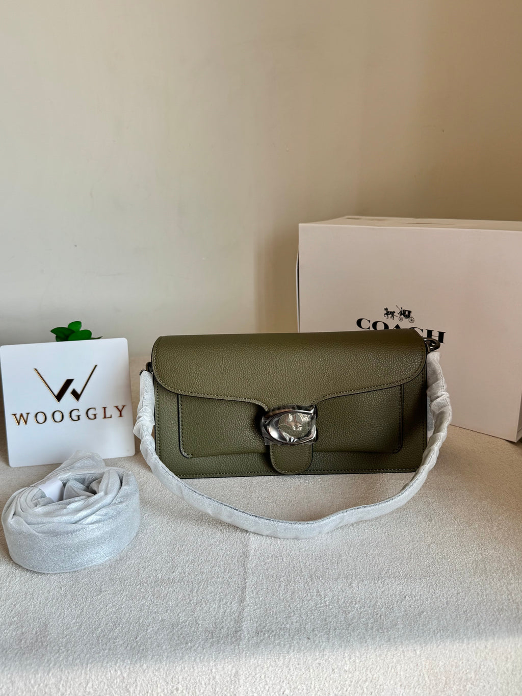 COACH TABBY PREMIUM (Olive Green) - MAGNETIC BOX PACKING