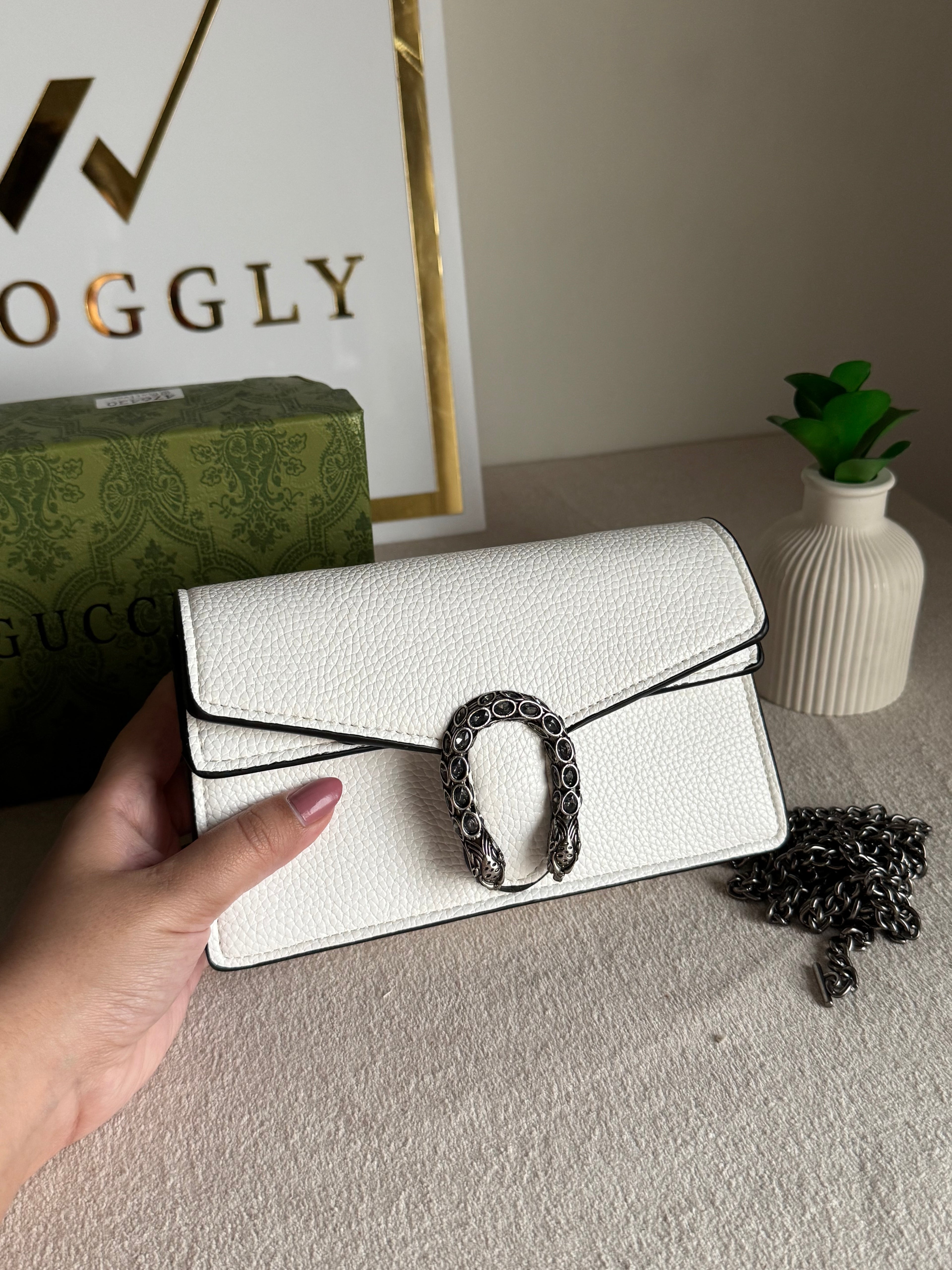 Viral Mini Gucci Bag White - Box Packing