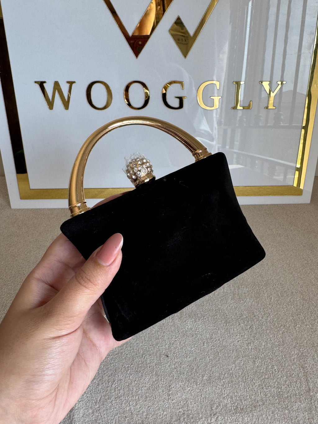 Tiny Treasure  Clutch - Black