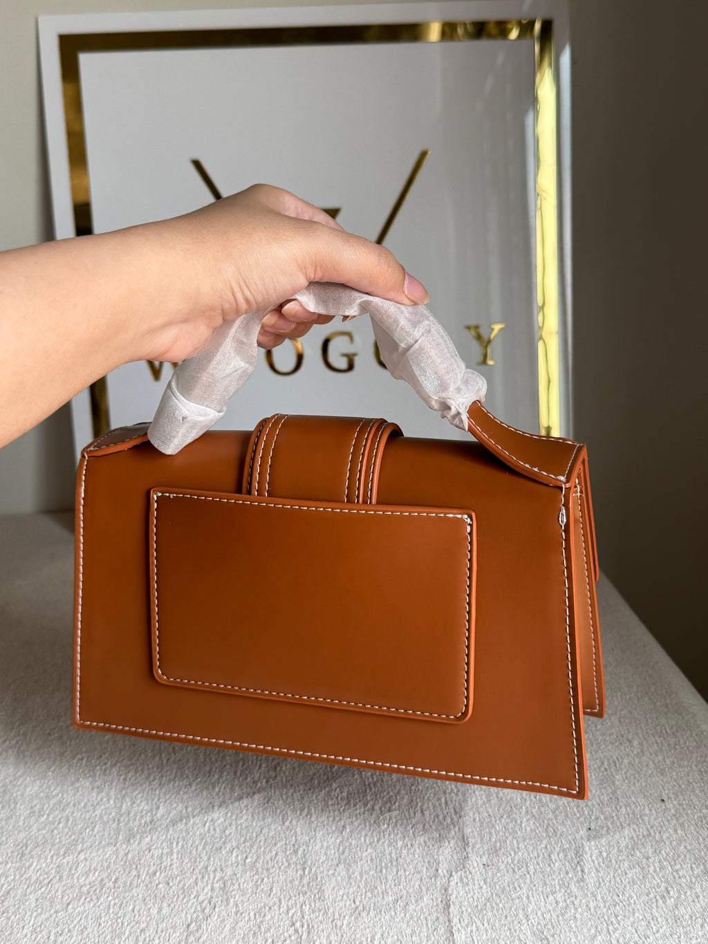Jacquemus - Medium Bambino (Brown) BOX PACKING