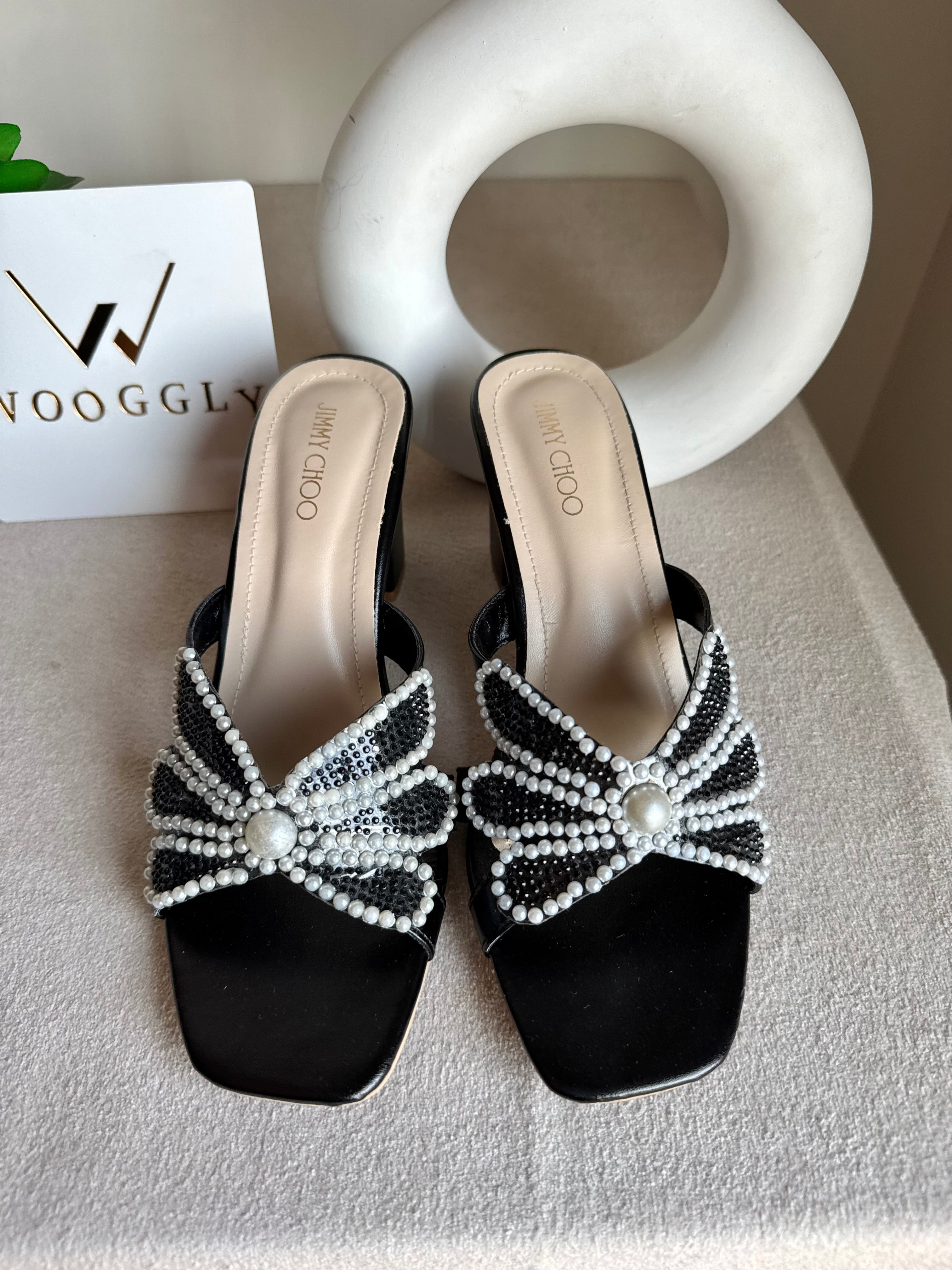 Jimmy Choo Pearl Heels - Black