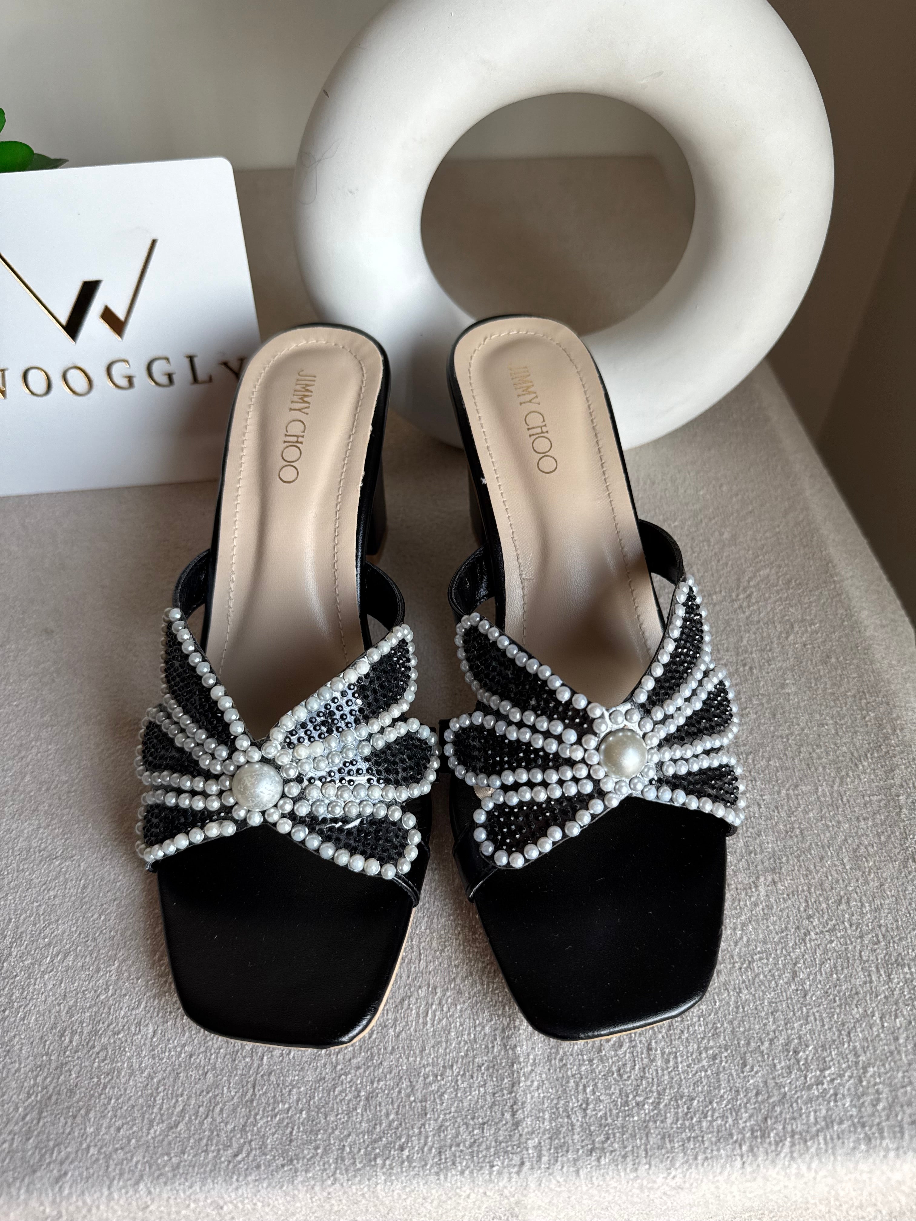 Jimmy Choo Pearl Heels - Black