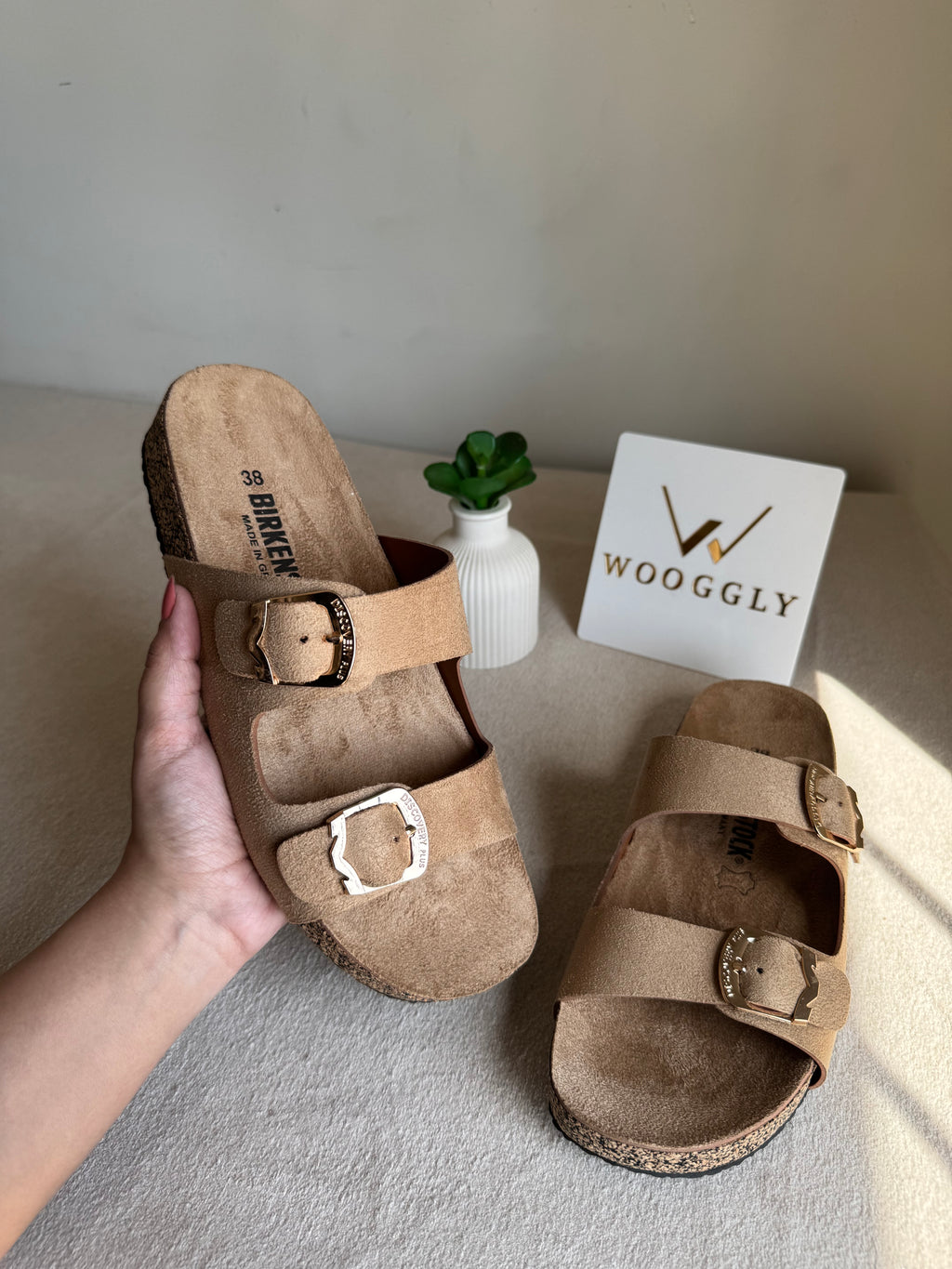 Viral Birkenstock Comfy Sandals - Suede Beige