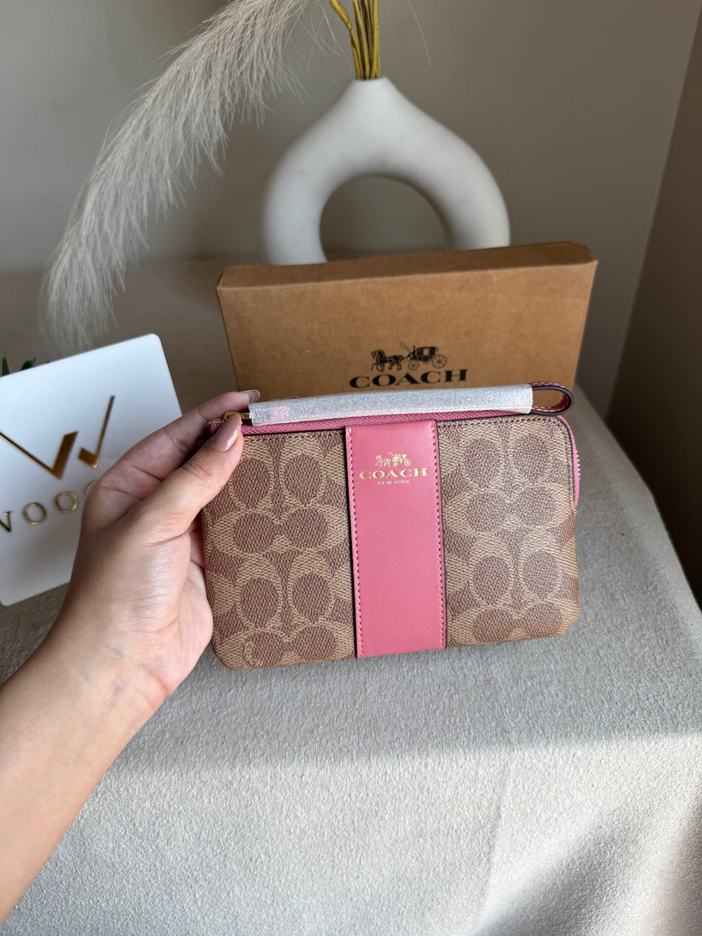 High Quality Wristlet - Apricot Pink