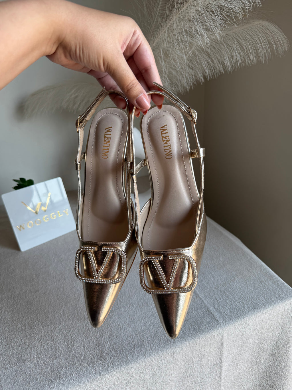 Essential Valentino Champagne Heels