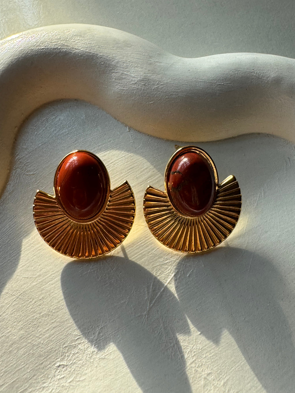 Eden Maroon Earrings