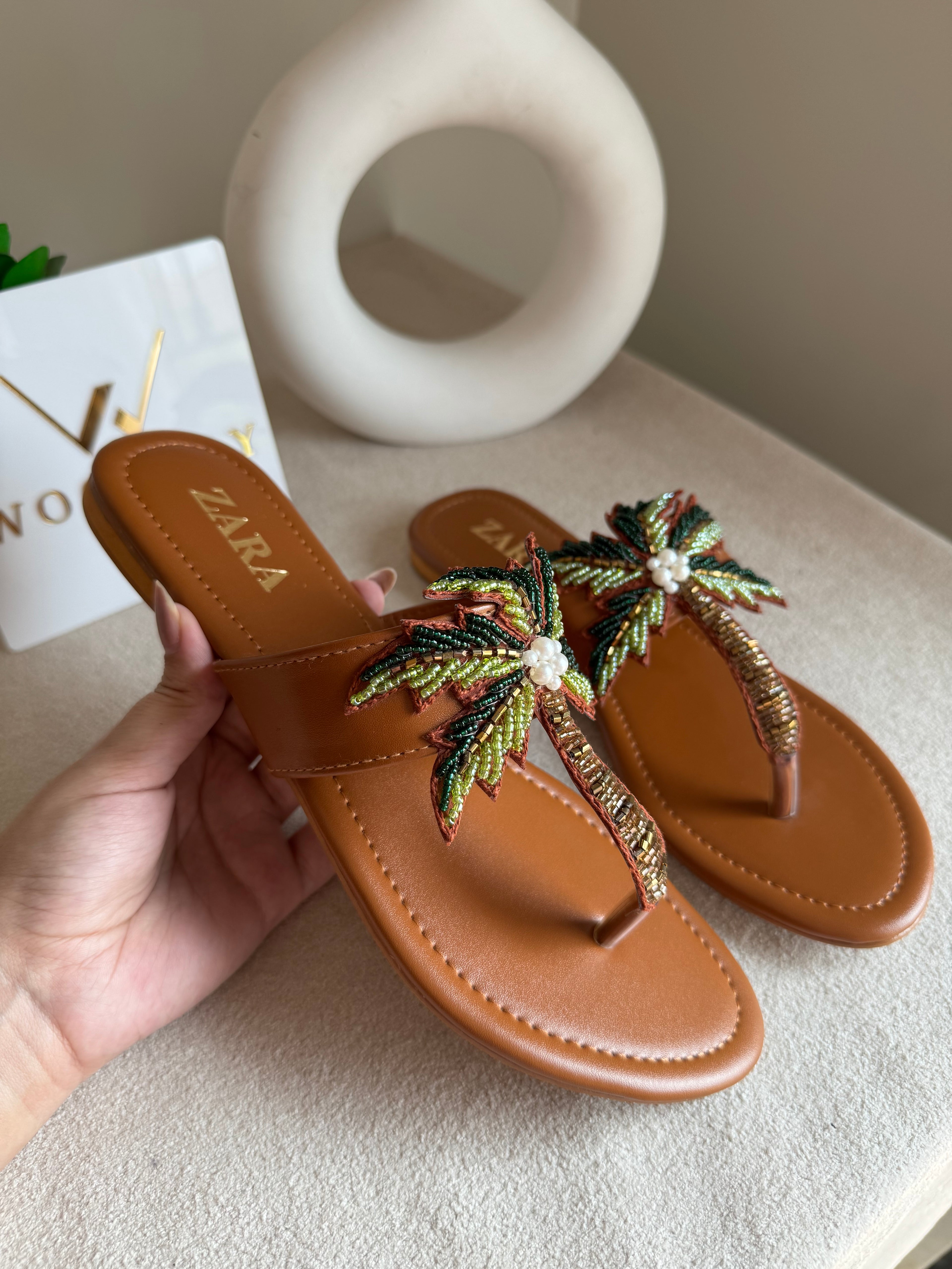 Zara Island Special Flats - Brown