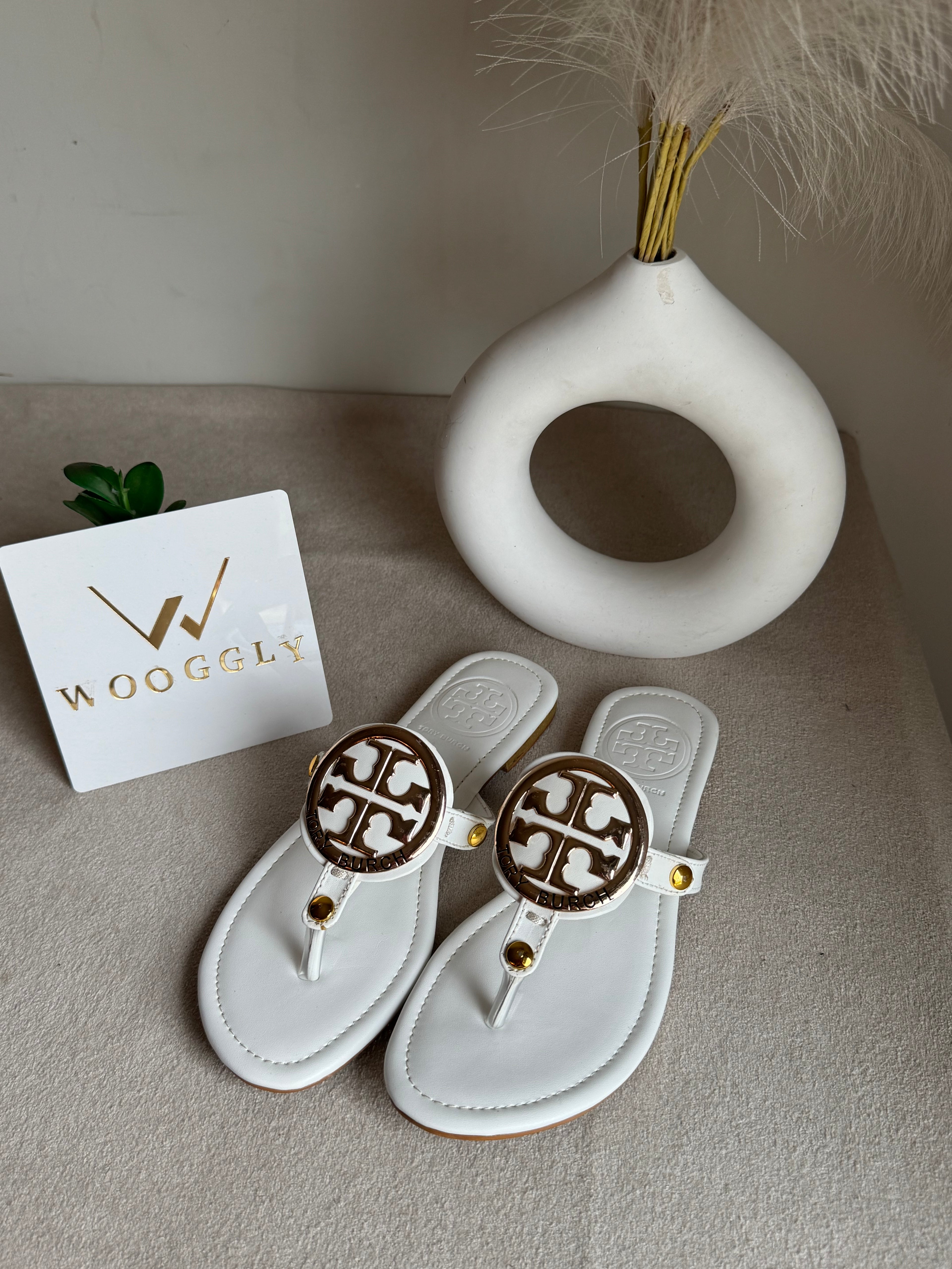 Viral Tory Burch Slides White