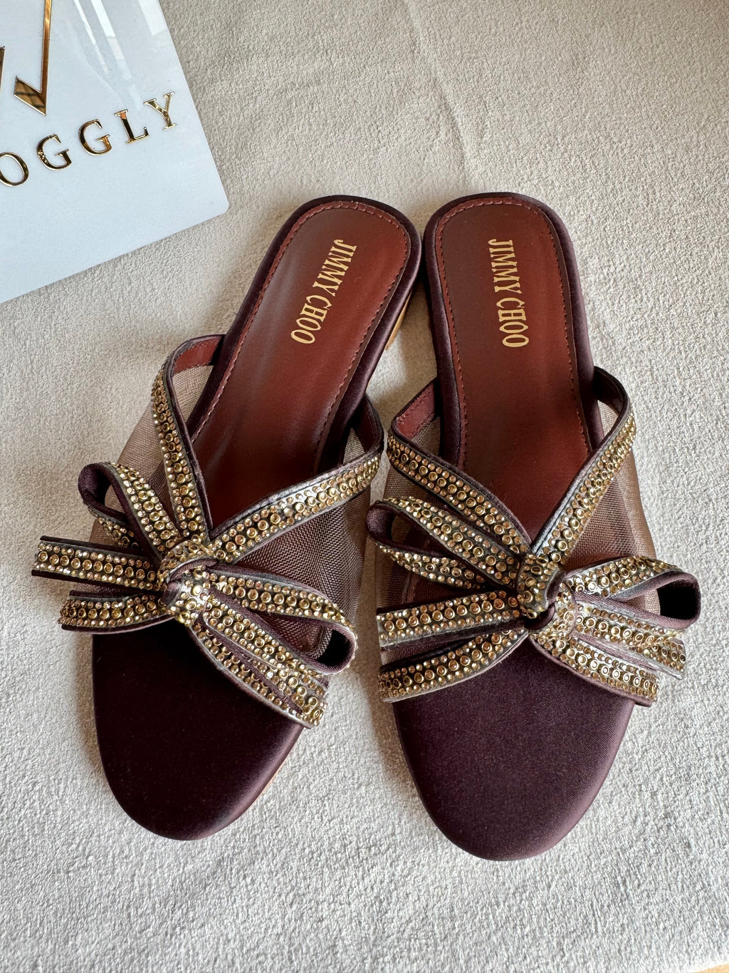 Jimmy Choo Slides - Brown