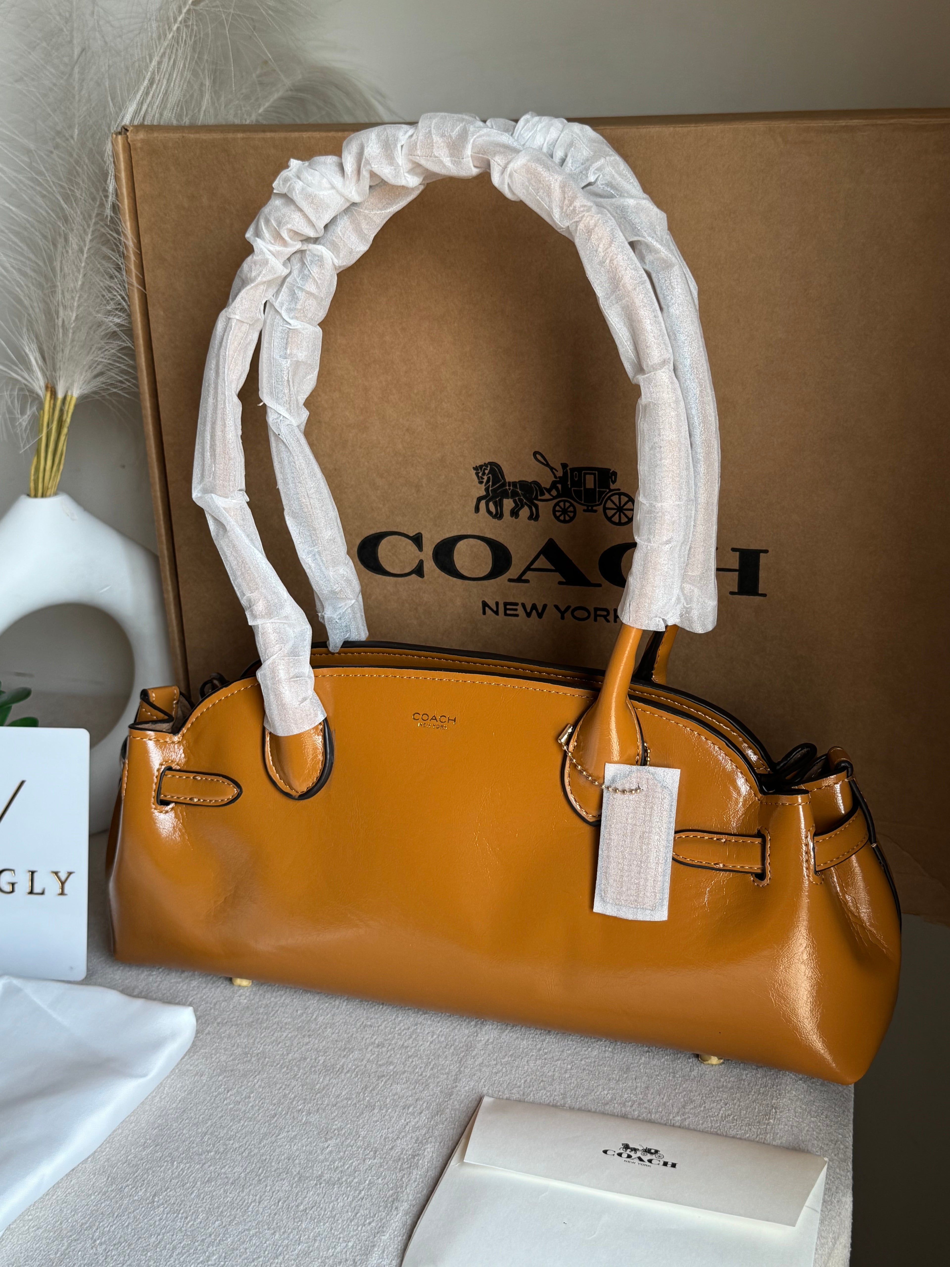 COACH Empire Bag EXTREMELY PREMIUM (Khaaki) - BOX PACKING