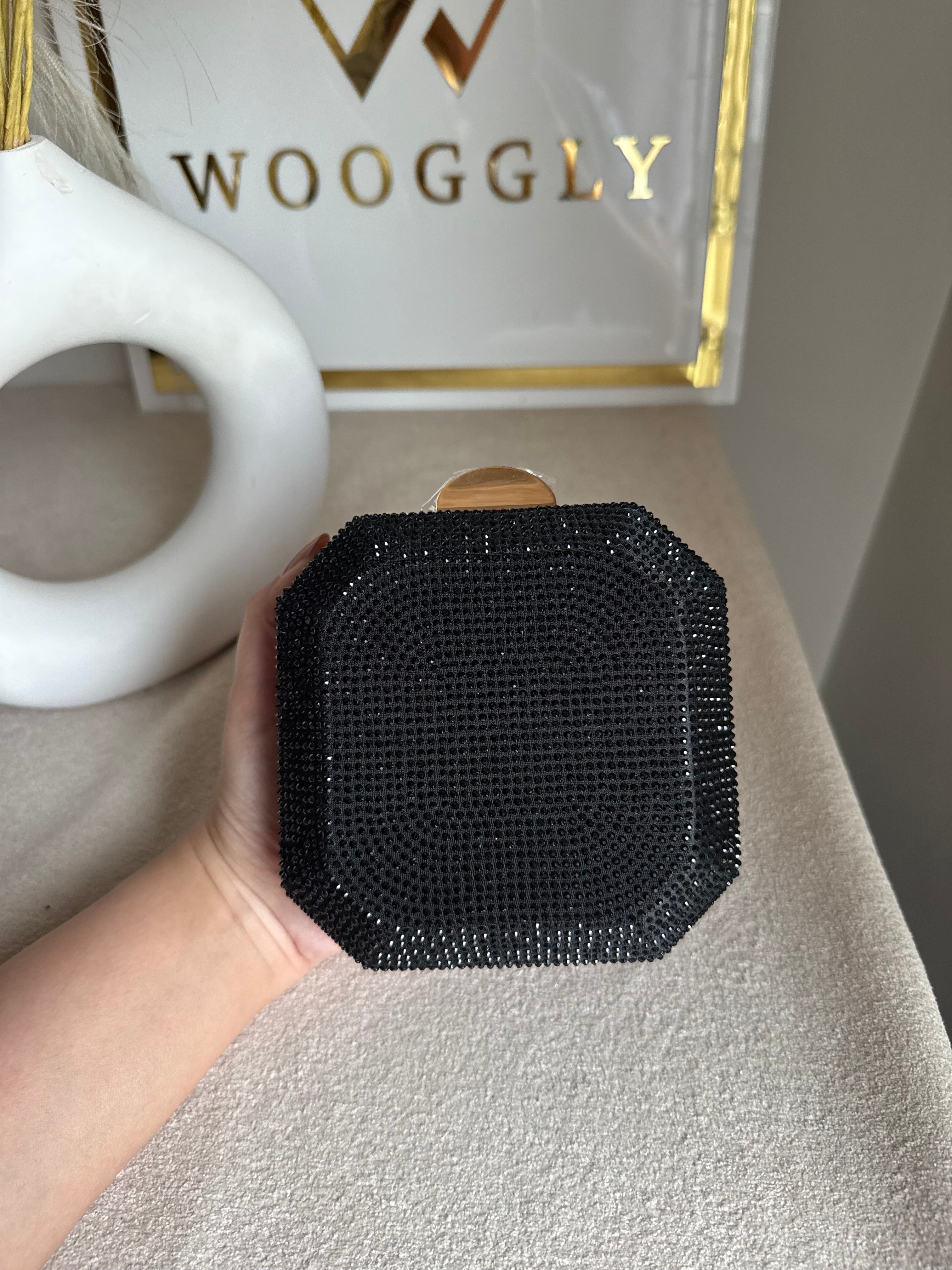 AYLA CLUTCH Black