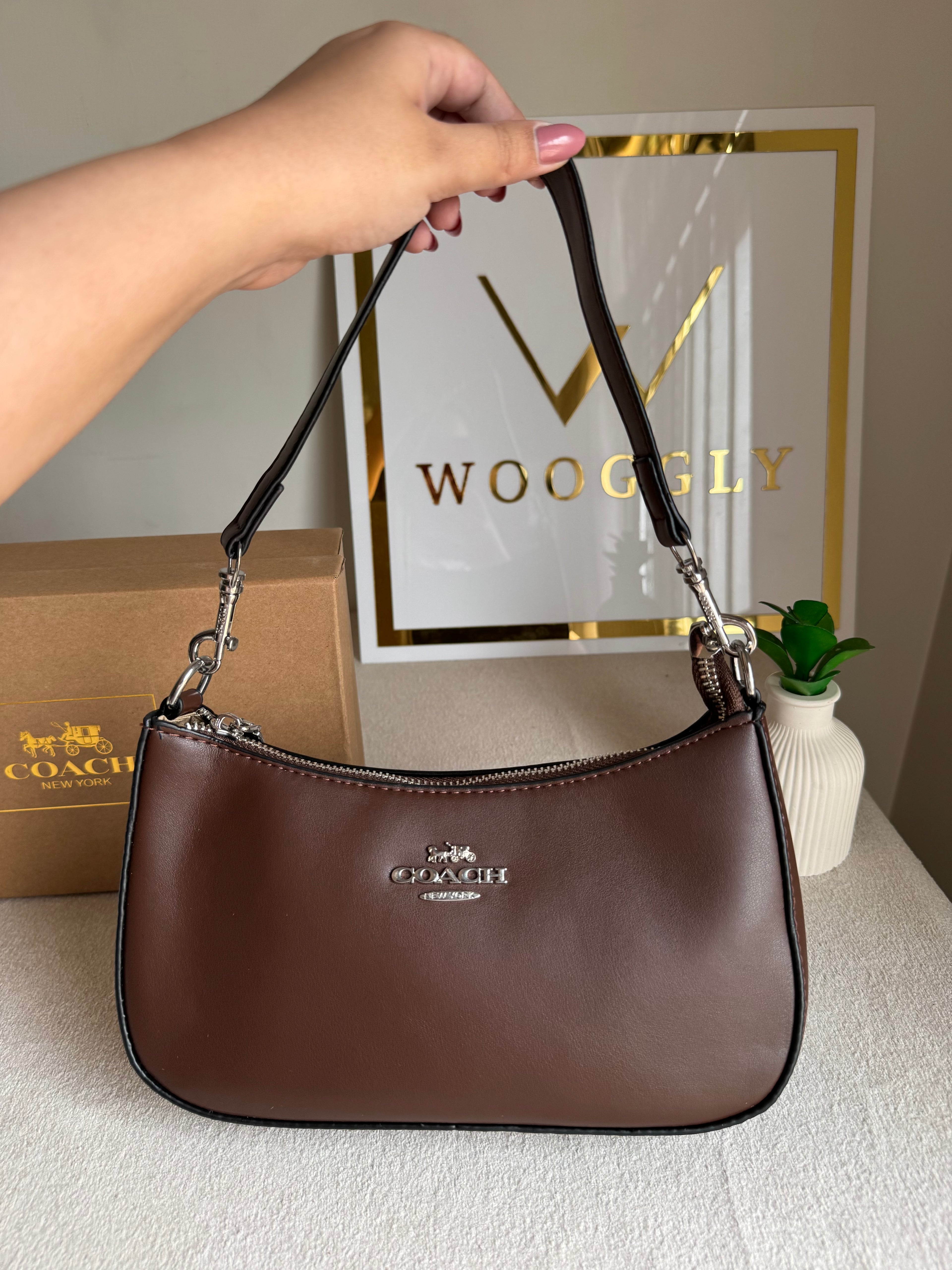 COACH TERI PREMIUM (Chocolate Brown) - BOX PACKING