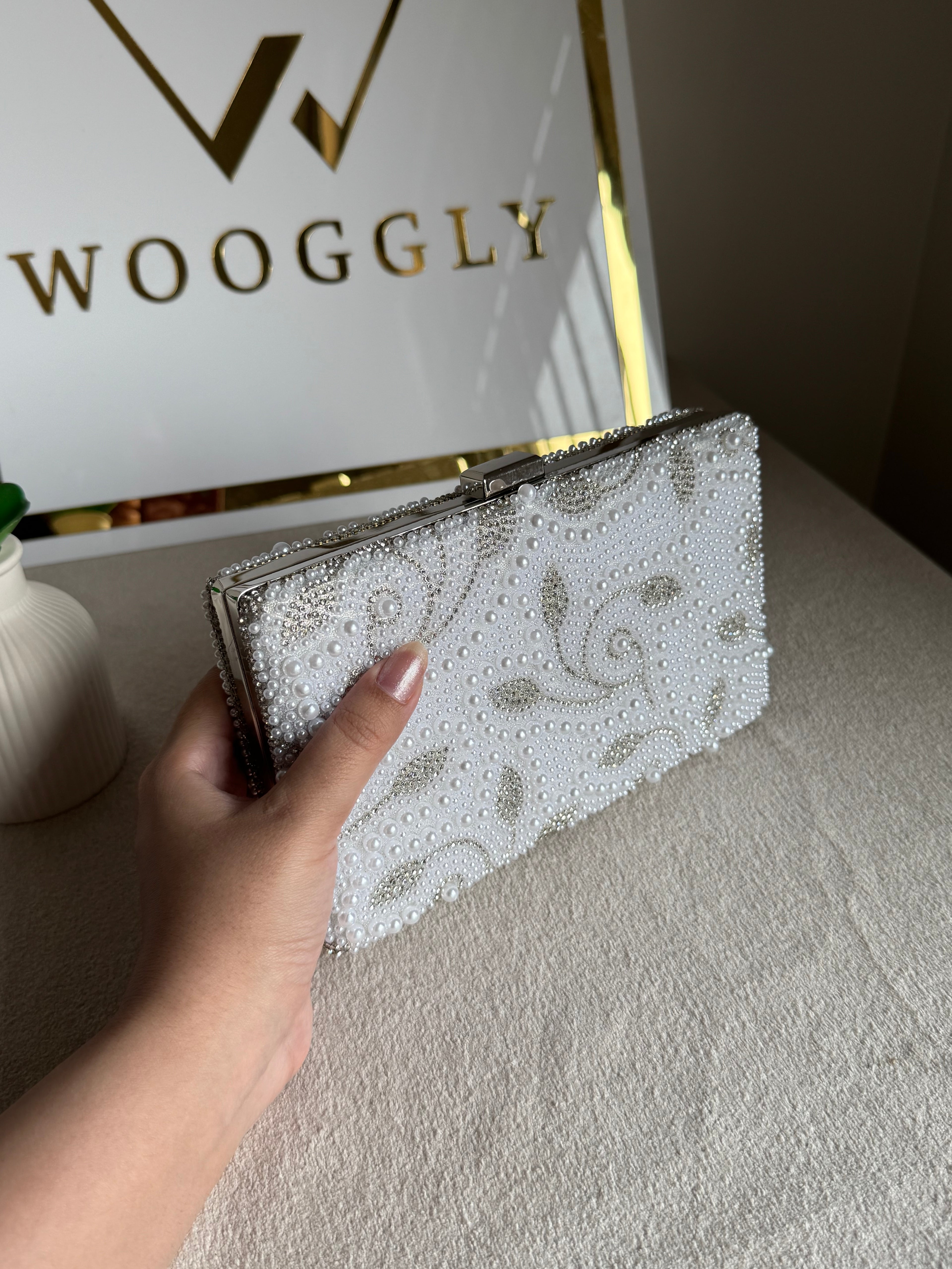 Fifth Avenue Pearl Clutch