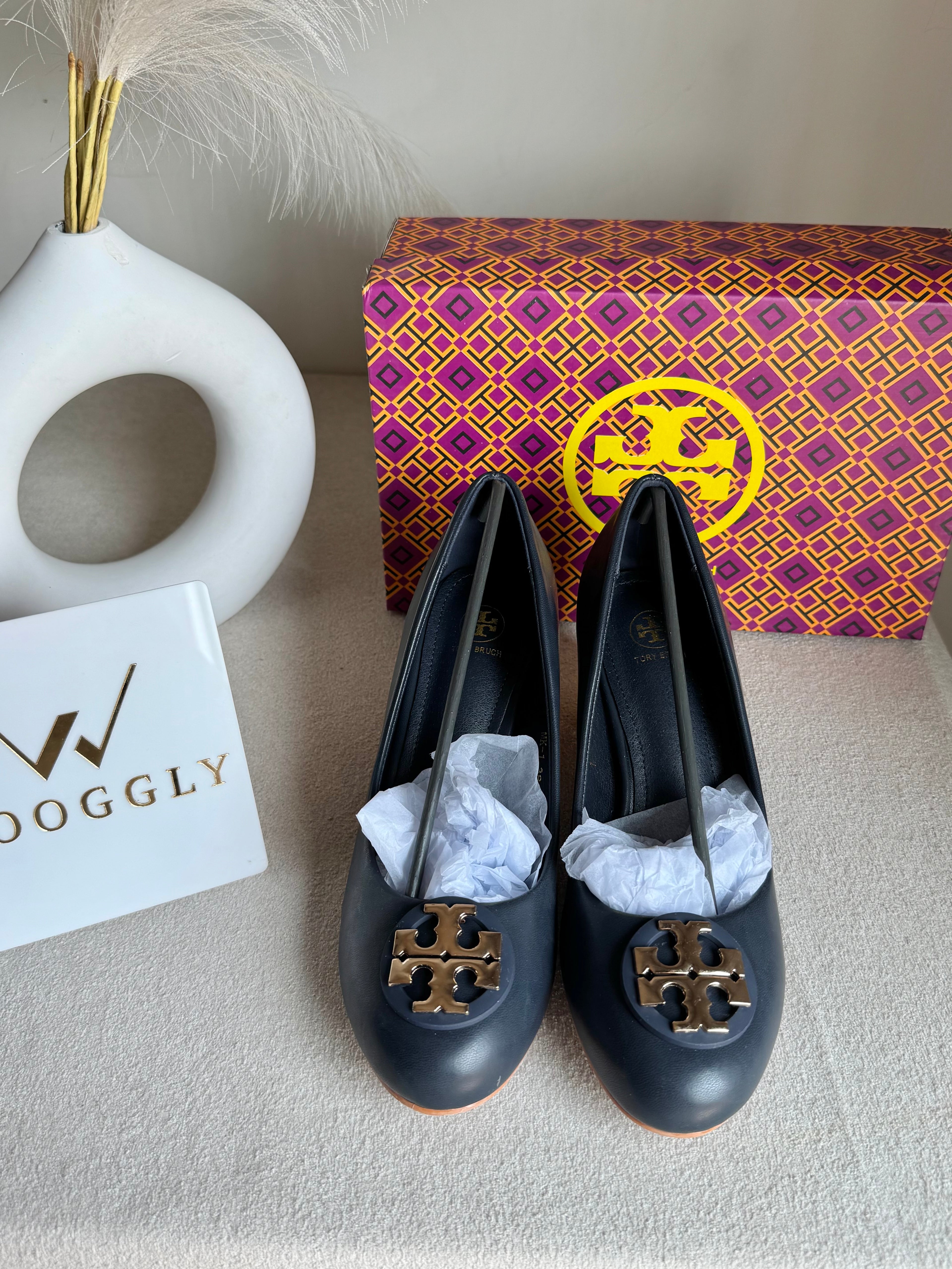 IMPORTED Classic Court Heels - Blue