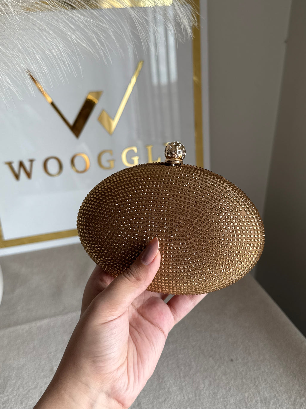 Lyla Clutch - Champagne