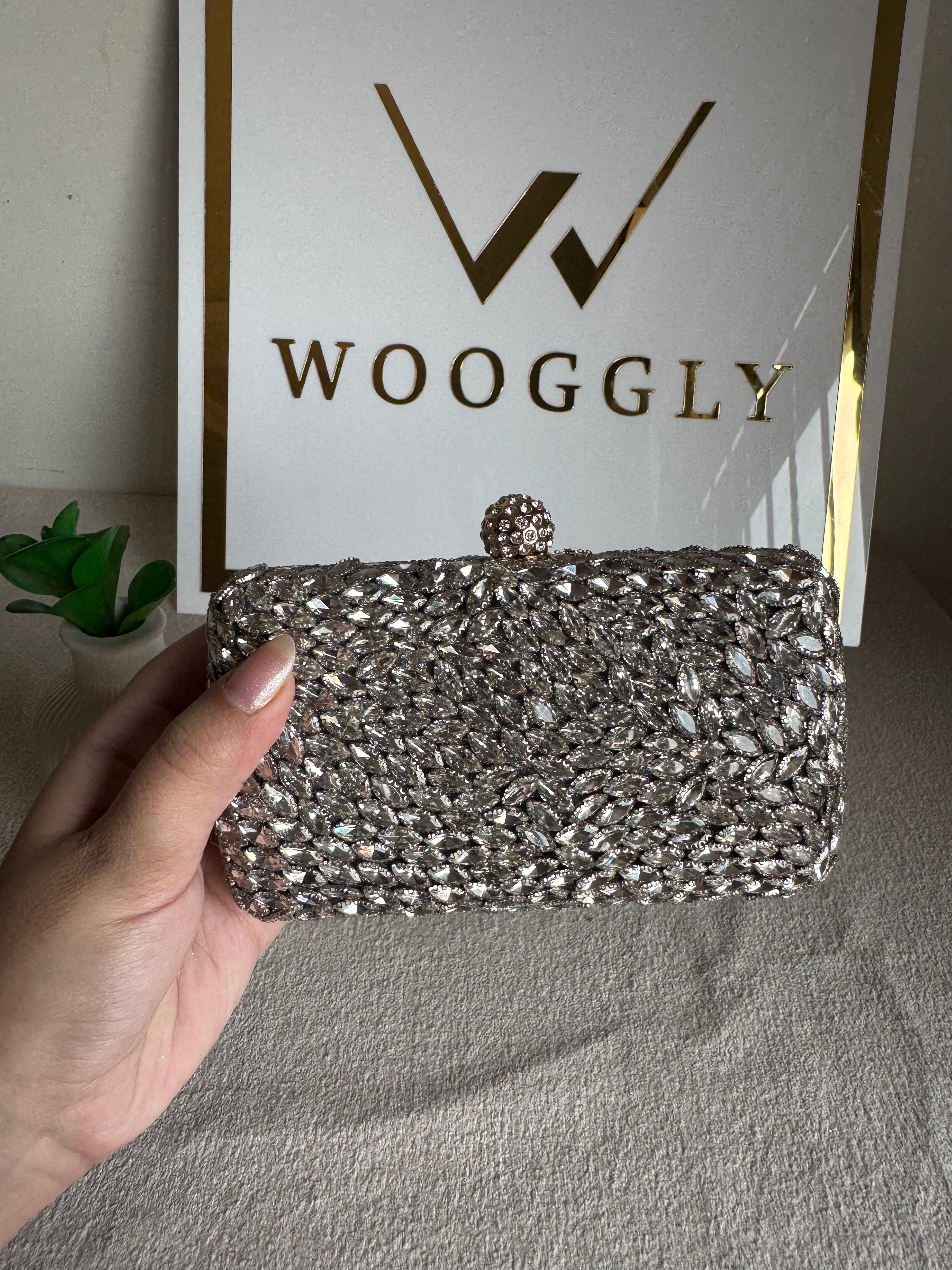 Alyzeh Clutch (Silver)