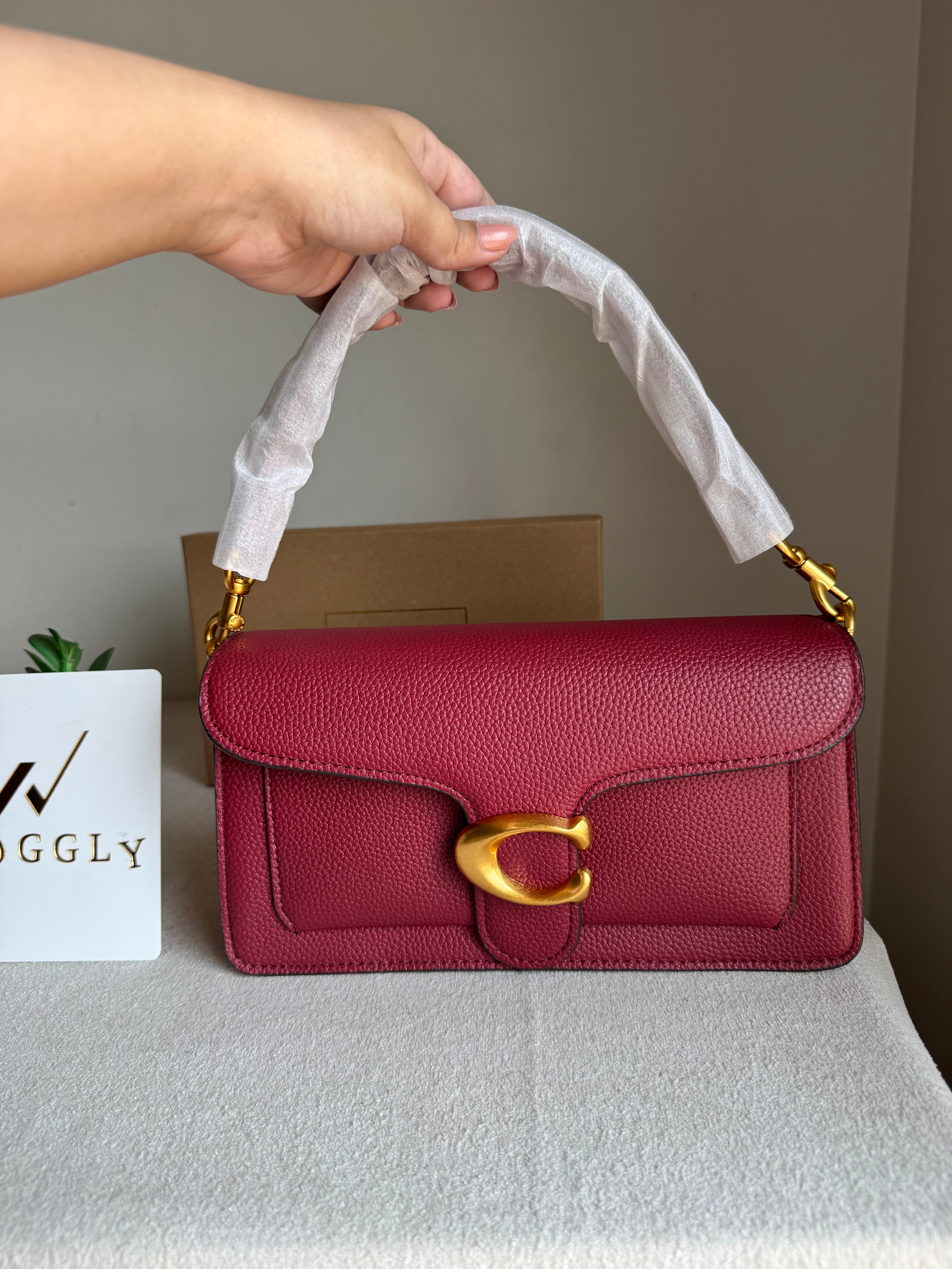 COACH TABBY Maroon Good Quality -  BOX PACKING