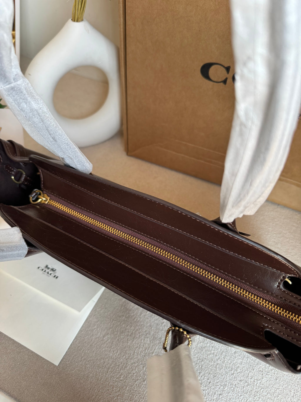 COACH Empire Bag EXTREMELY PREMIUM (Coffee) - BOX PACKING