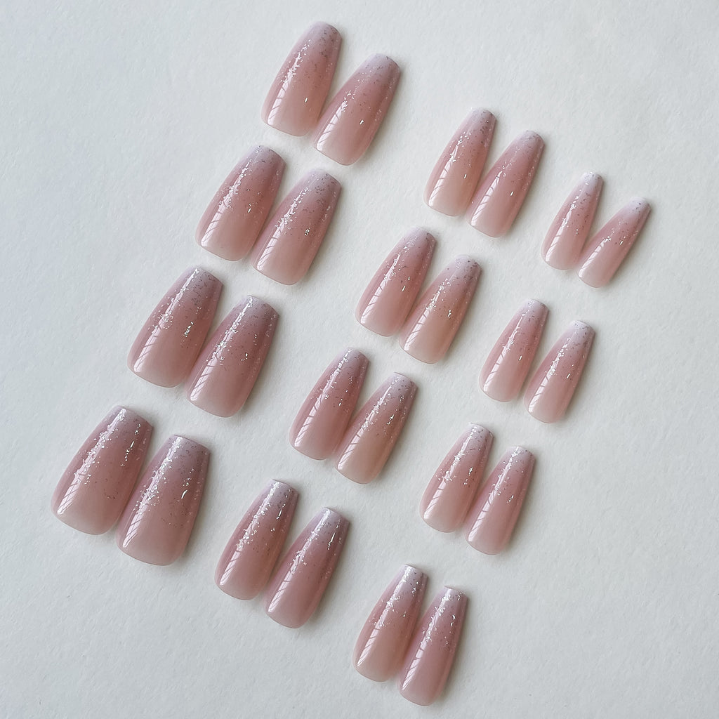 Gloss Pop Press On Nails - 24 Pieces Complete Kit