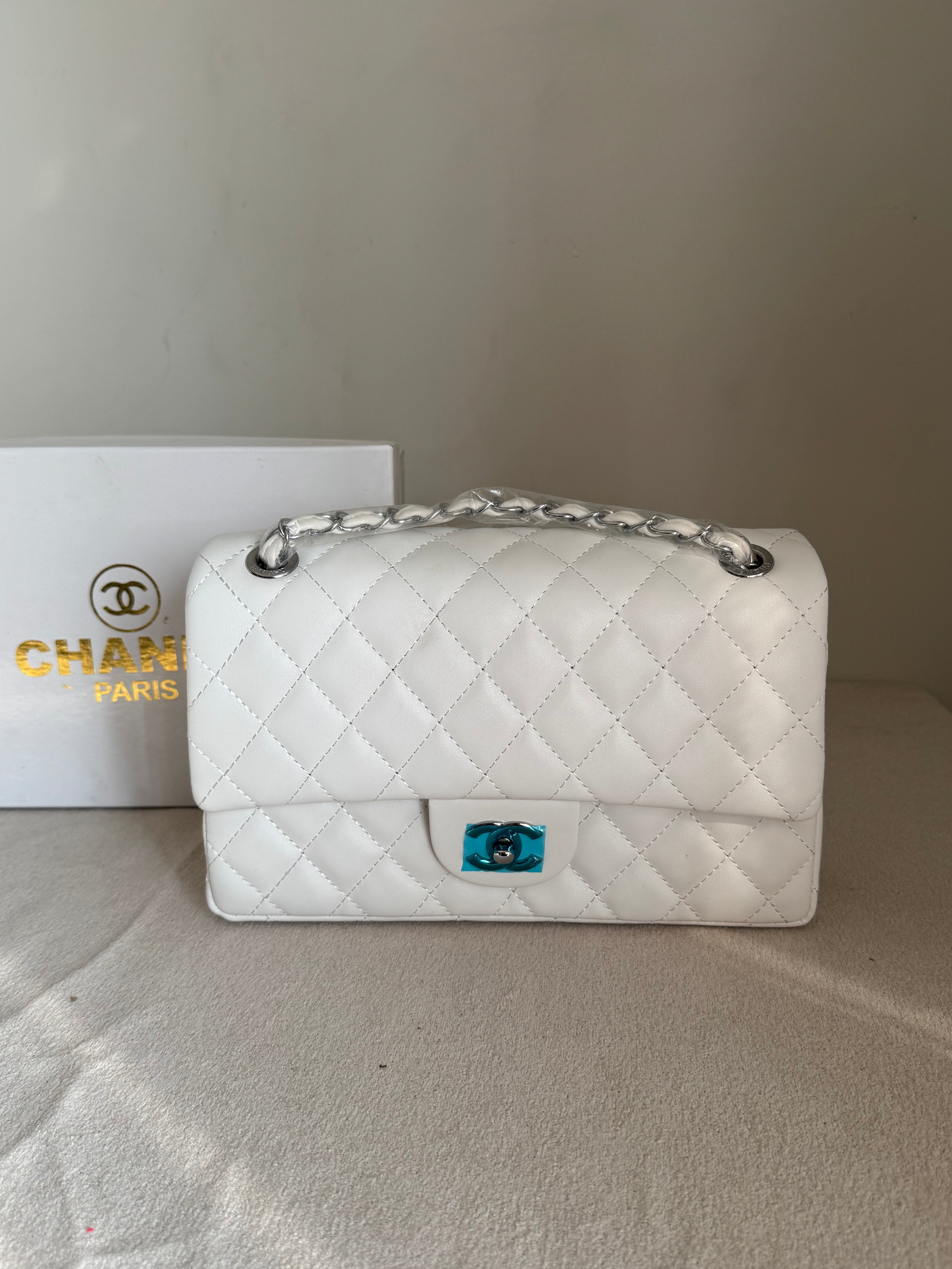 Classic Chanel Bag - White