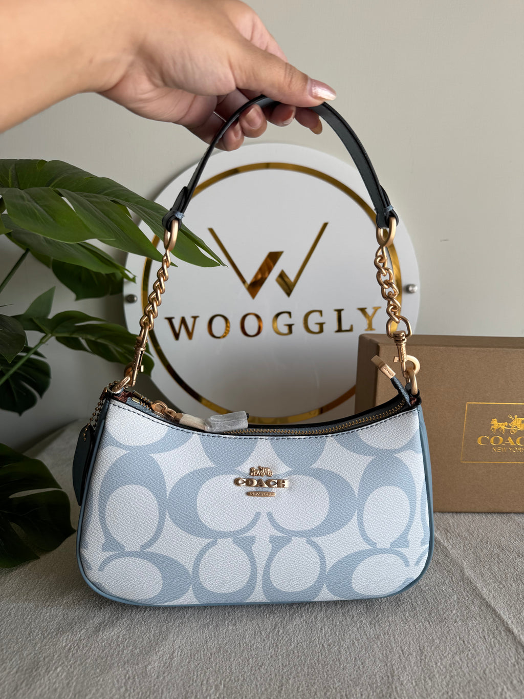 COACH TERI PREMIUM Baby Blue - BOX PACKING