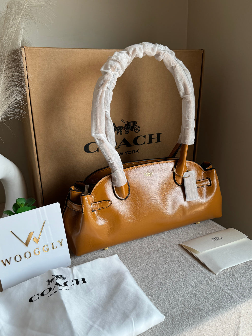 COACH Empire Bag EXTREMELY PREMIUM (Khaaki) - BOX PACKING
