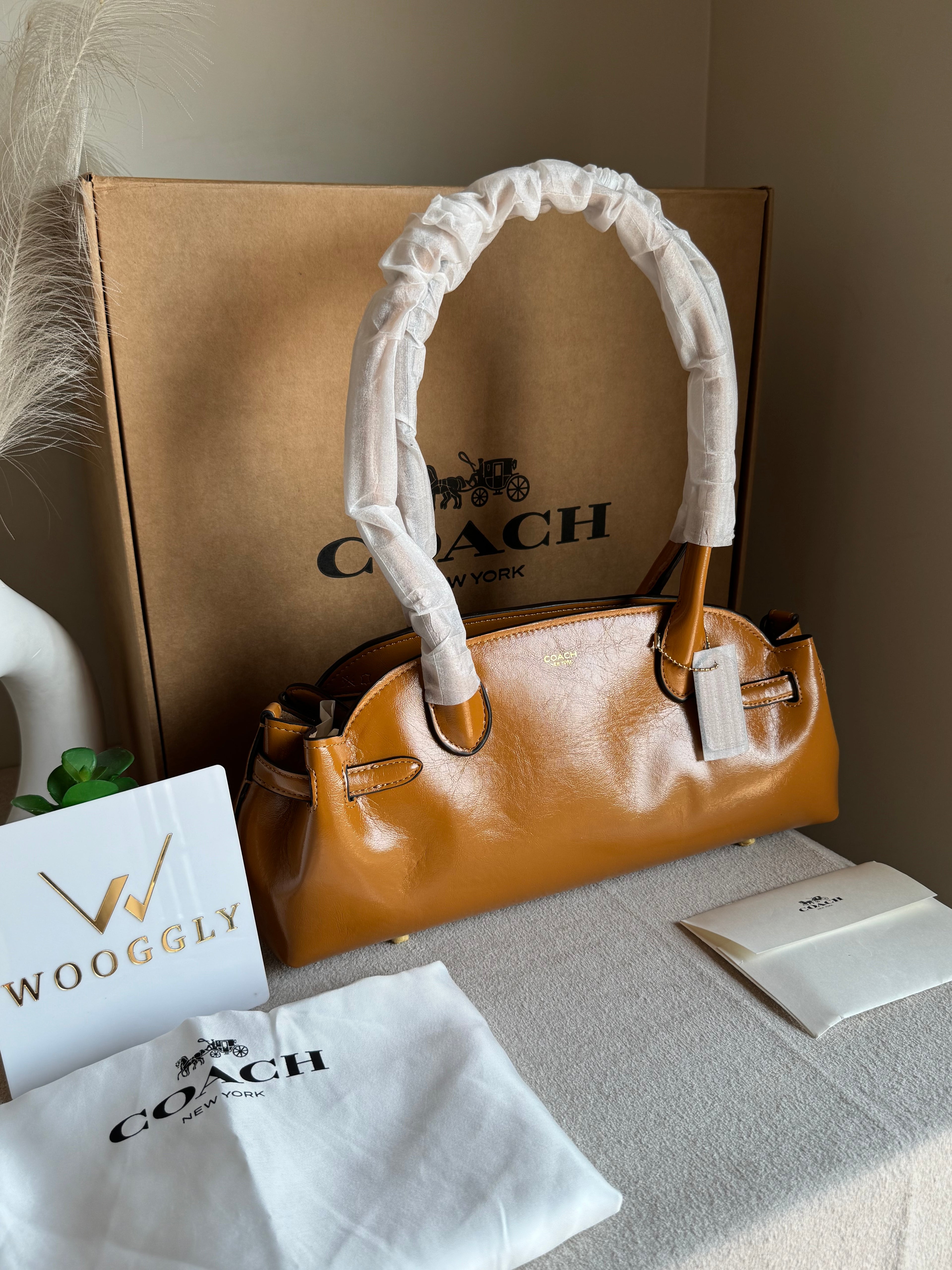 COACH Empire Bag EXTREMELY PREMIUM (Khaaki) - BOX PACKING