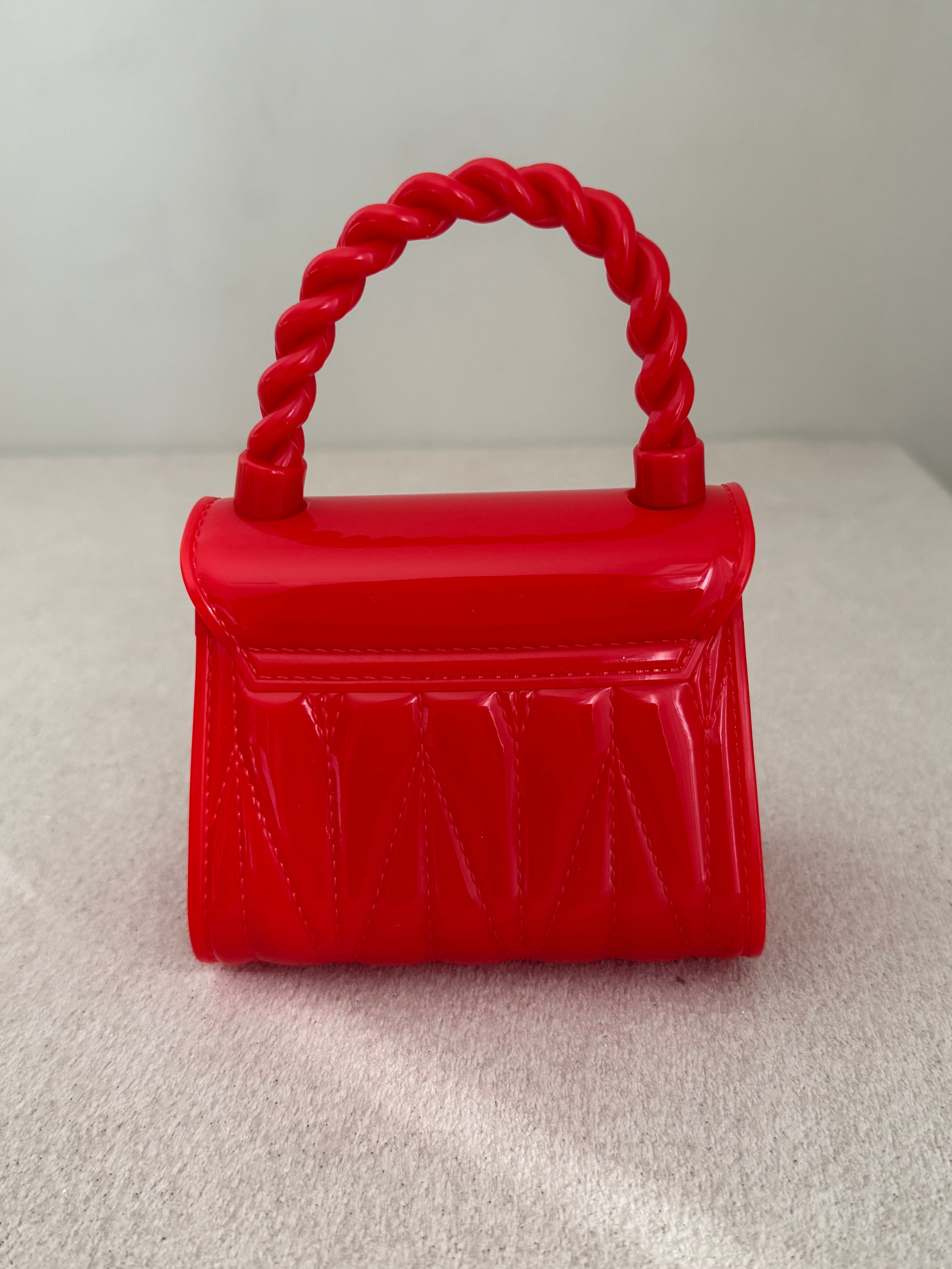 Cute Kids Heart Bag with Chain - Red