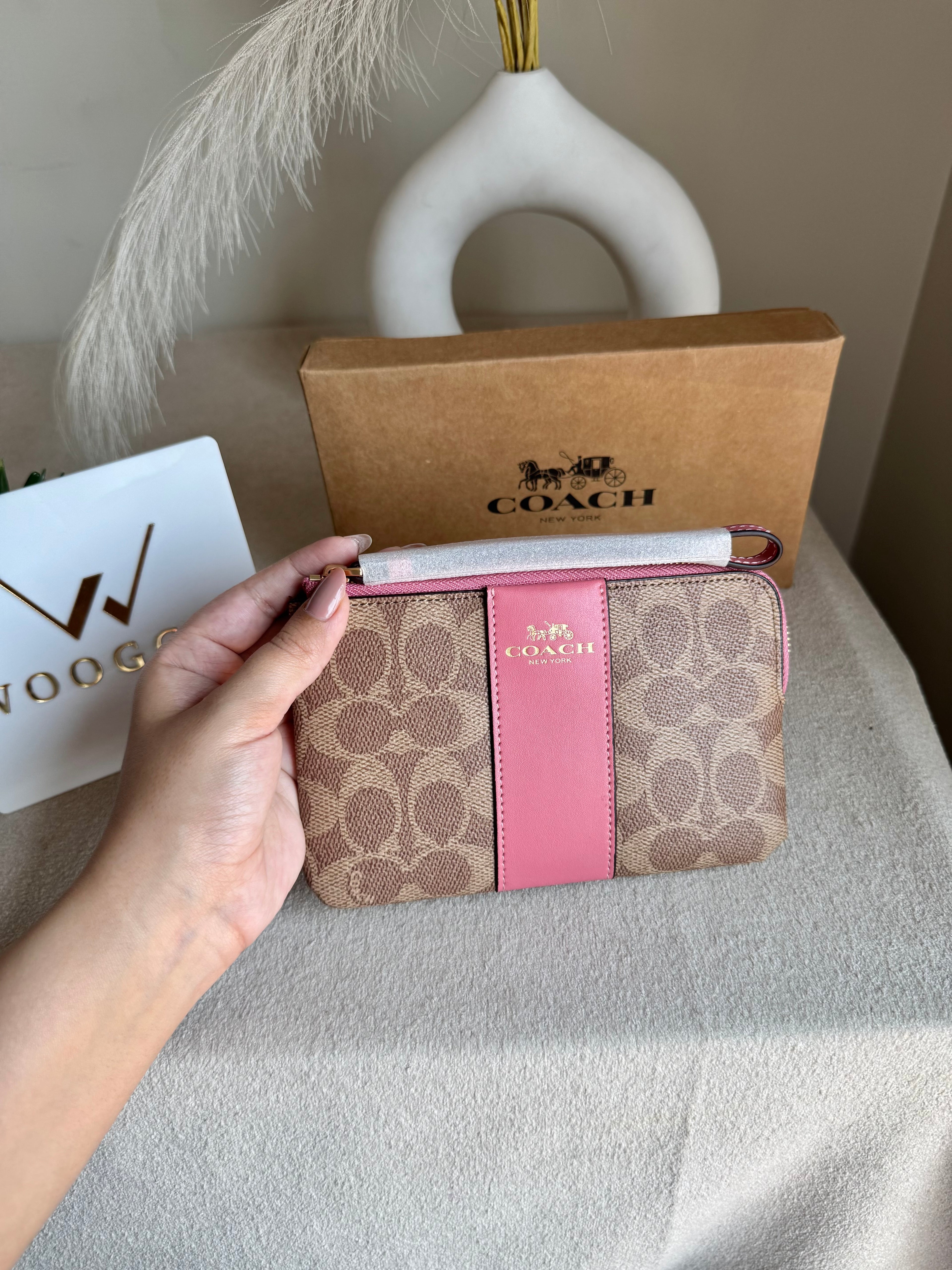 High Quality Wristlet - Apricot Pink
