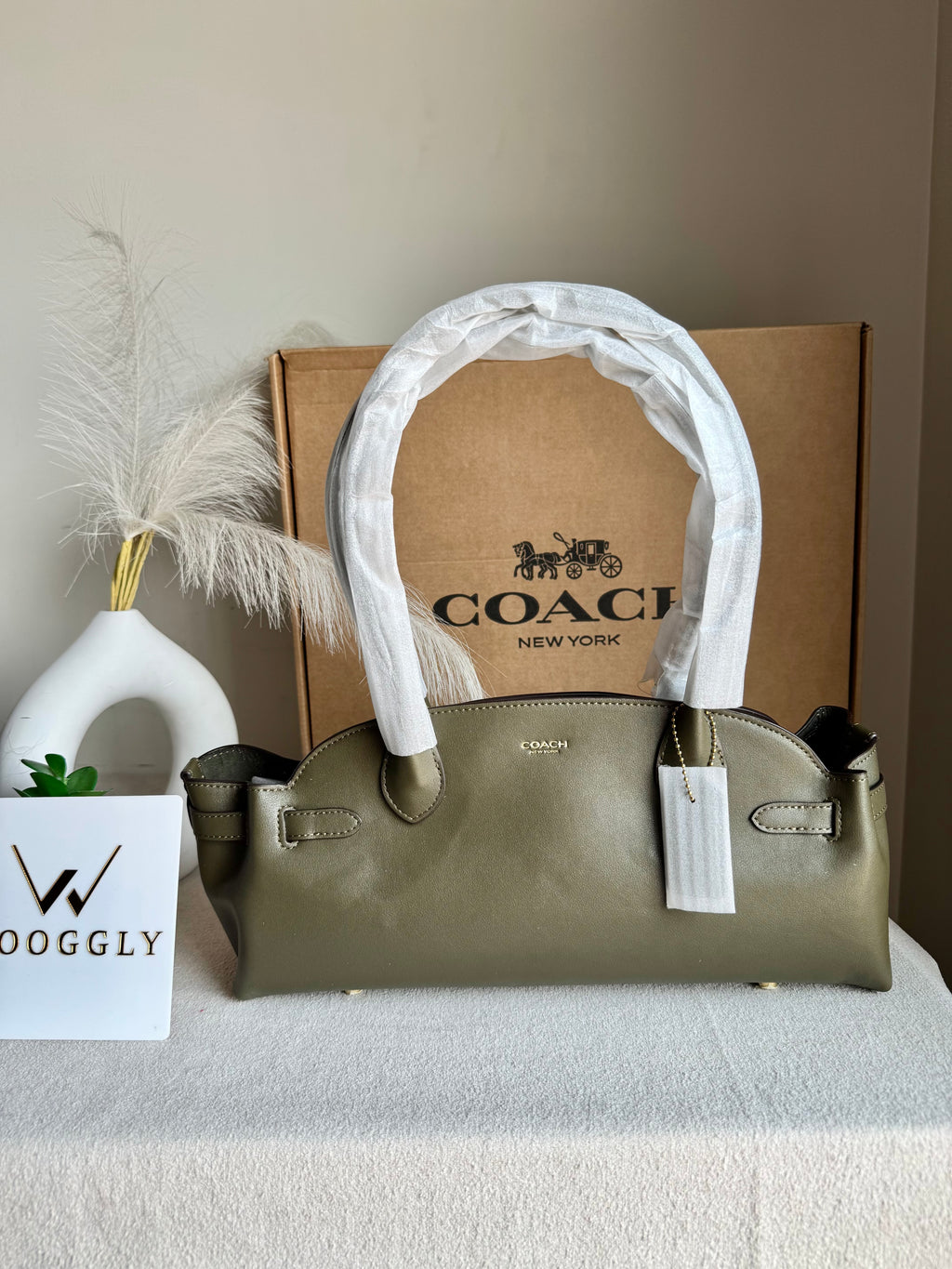 COACH Empire Bag EXTREMELY PREMIUM (Olive Green) - BOX PACKING
