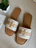 Tory Burch Nyra Slides - Beige