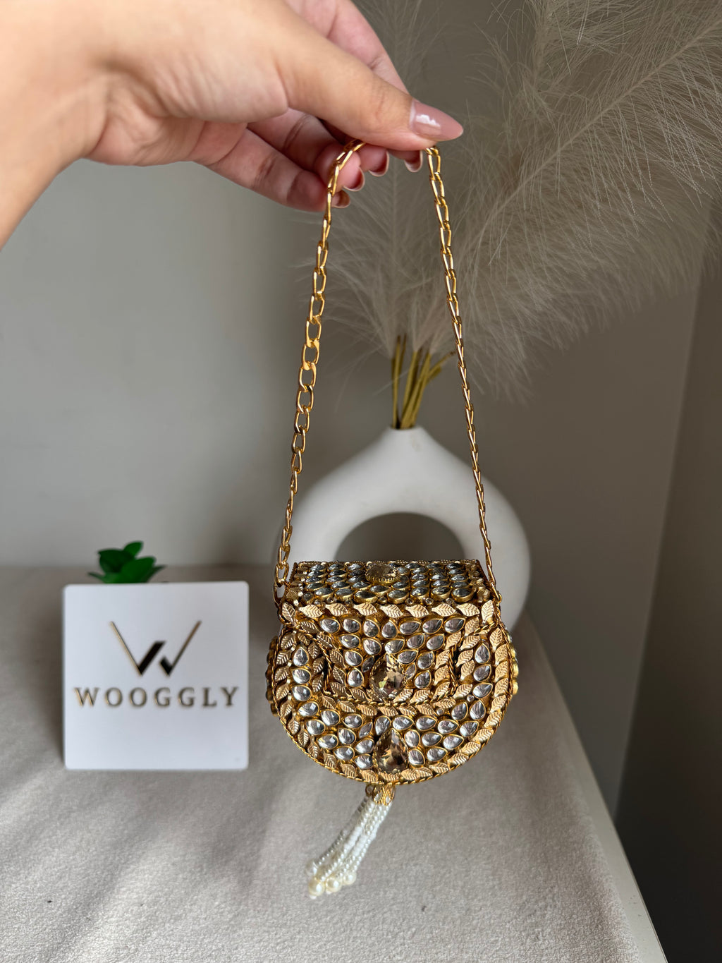 Viral Turkish Clutch - Champagne