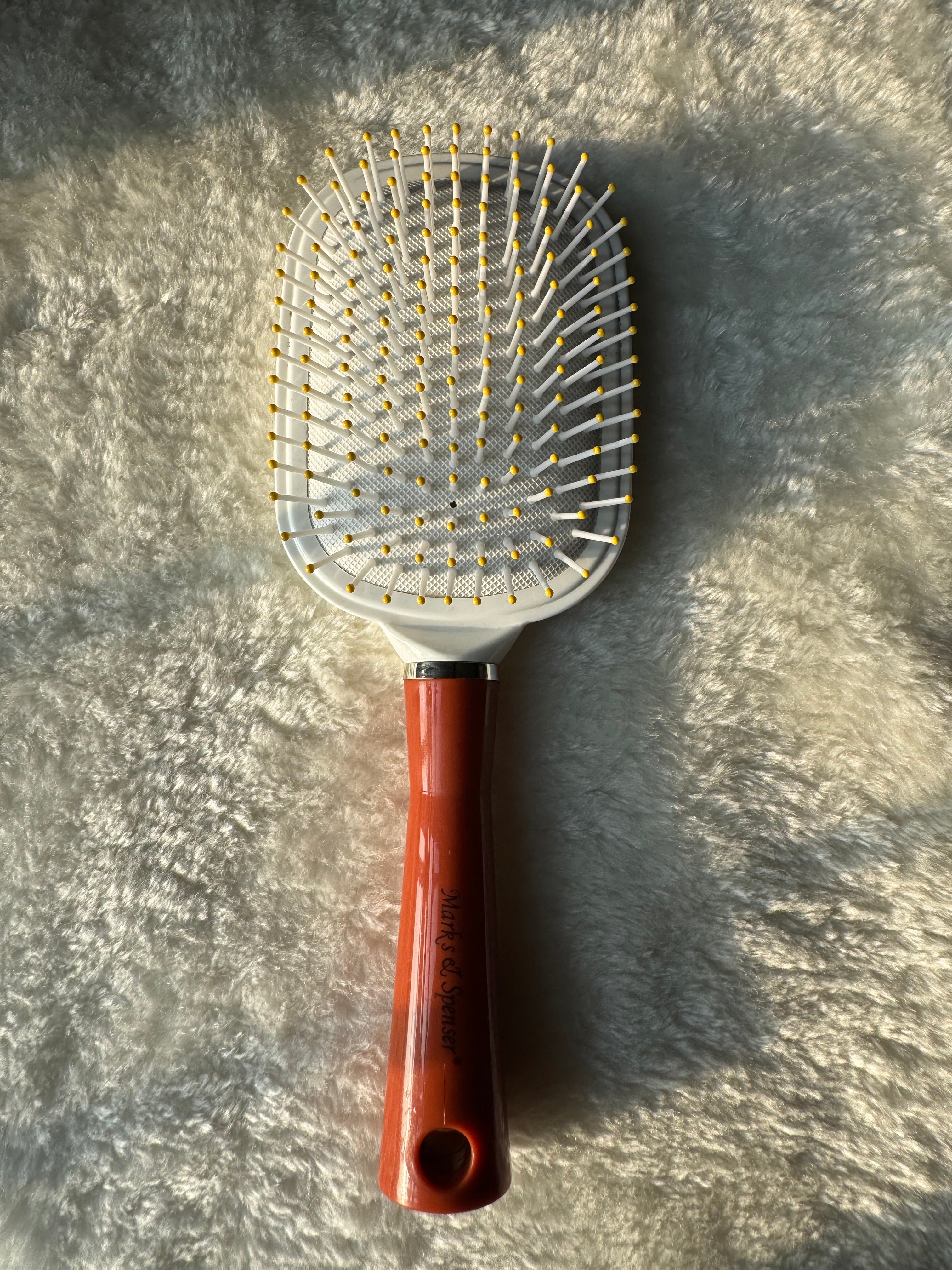 White & Brown Square Softest Brush