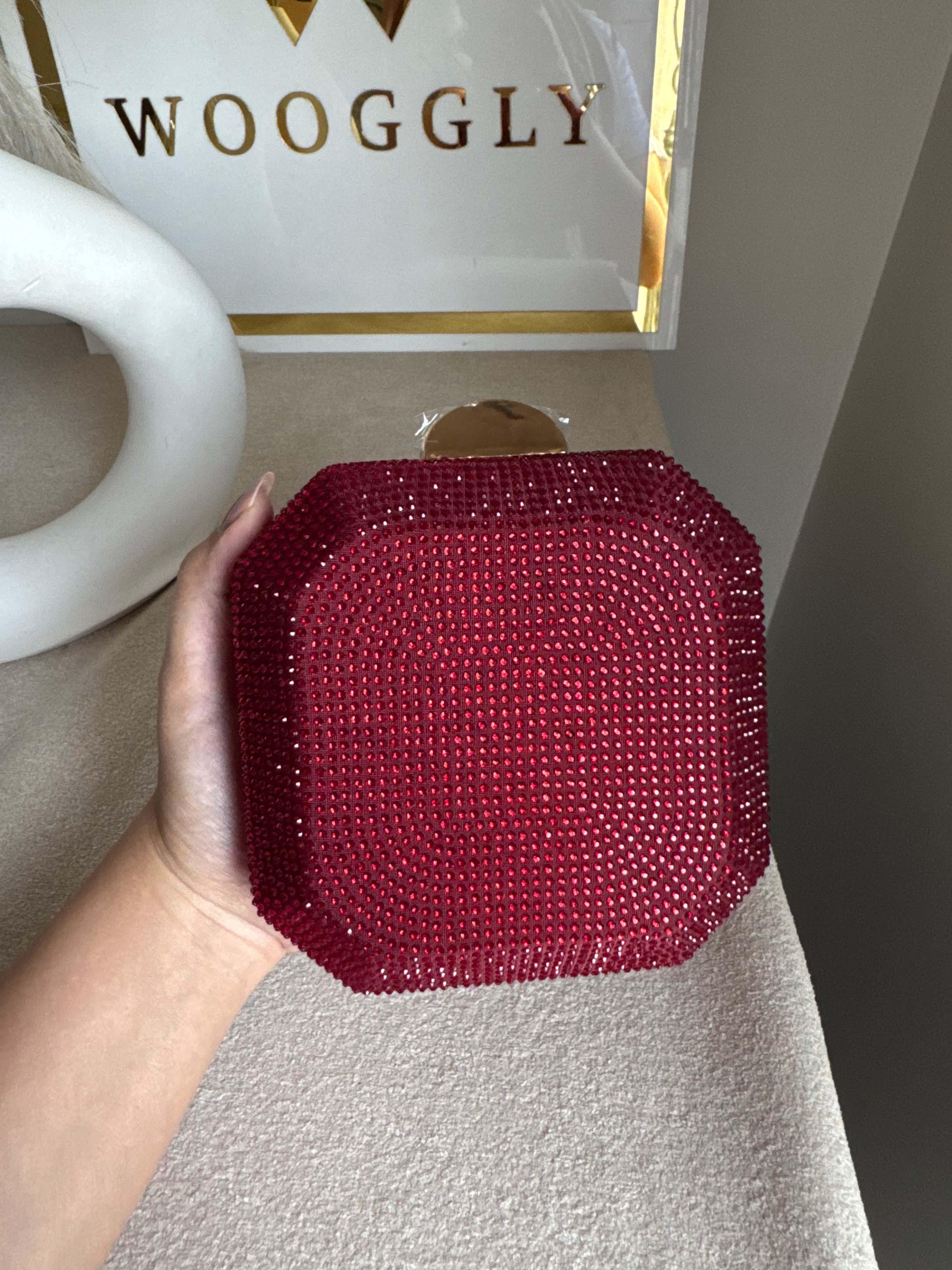 AYLA CLUTCH Red