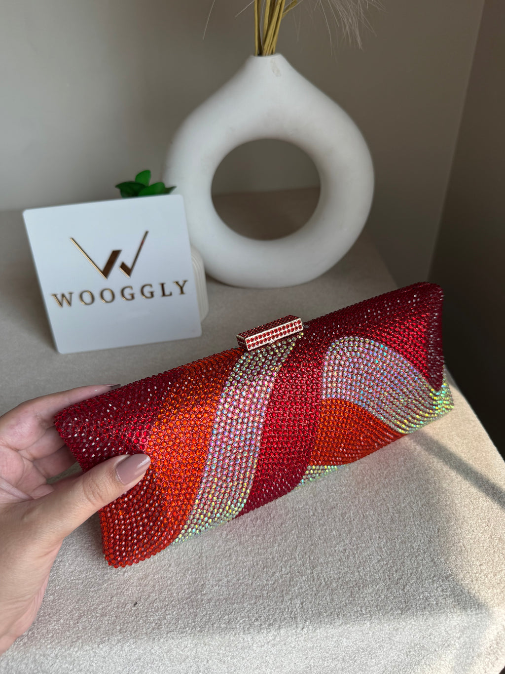 High Quality Élan Clutch - Red Multi
