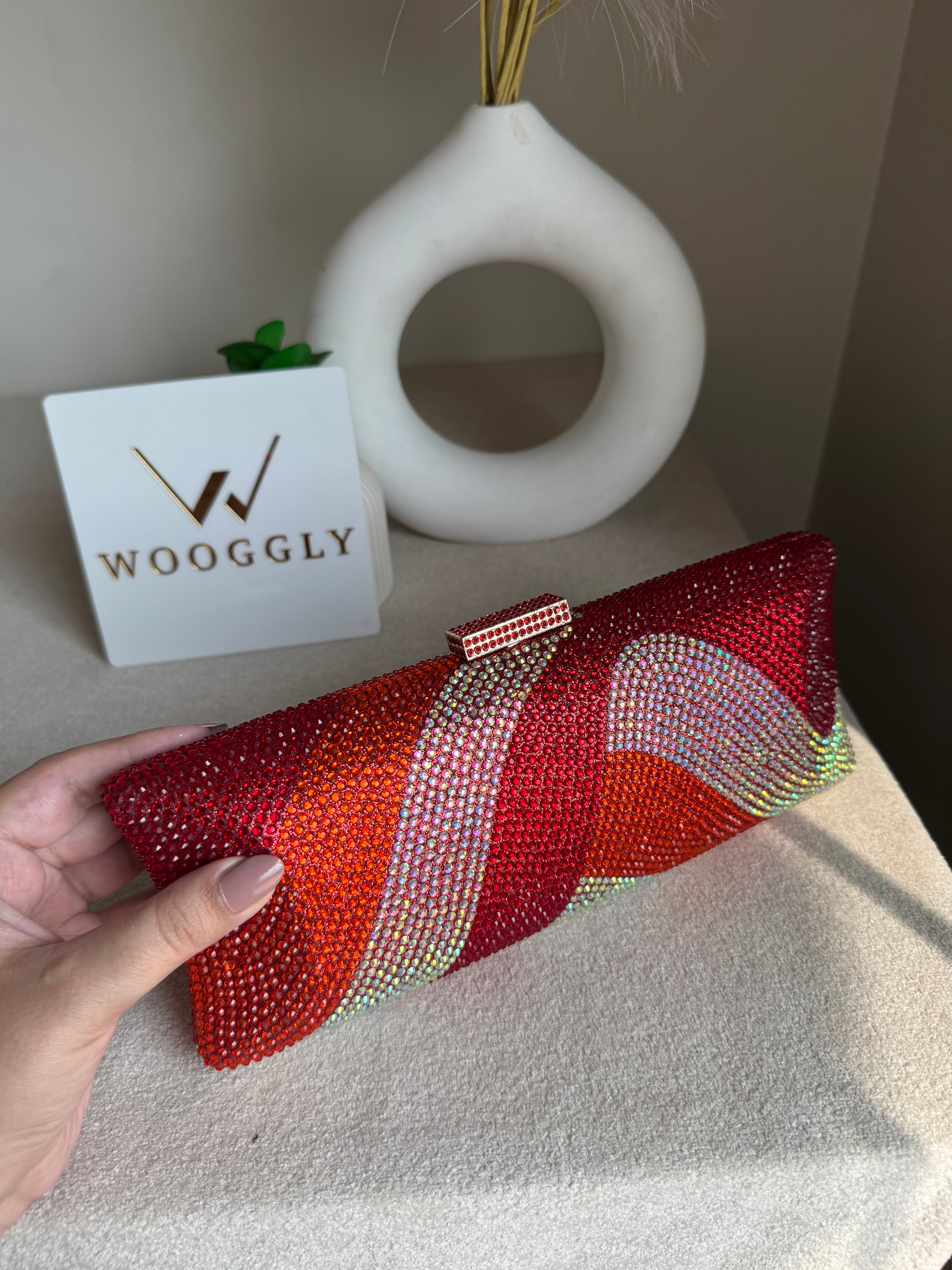 High Quality Élan Clutch - Red Multi