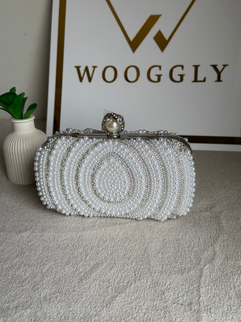 Cloud Pearl Clutch