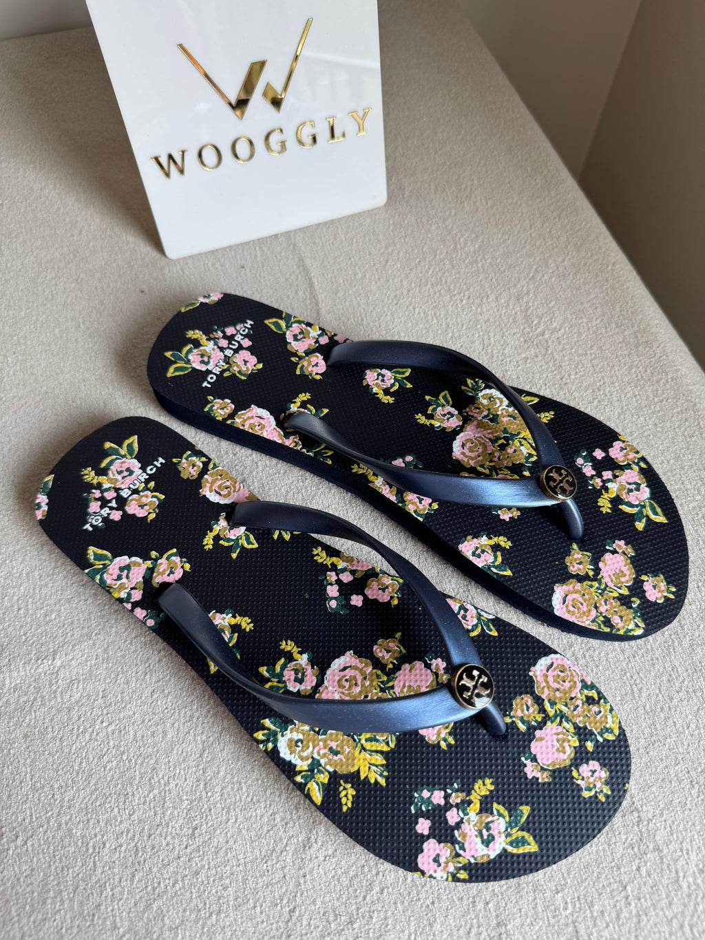 Tory Burch Floral Comfy Flip Flops