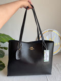 COACH Solid Tote Bag - Black